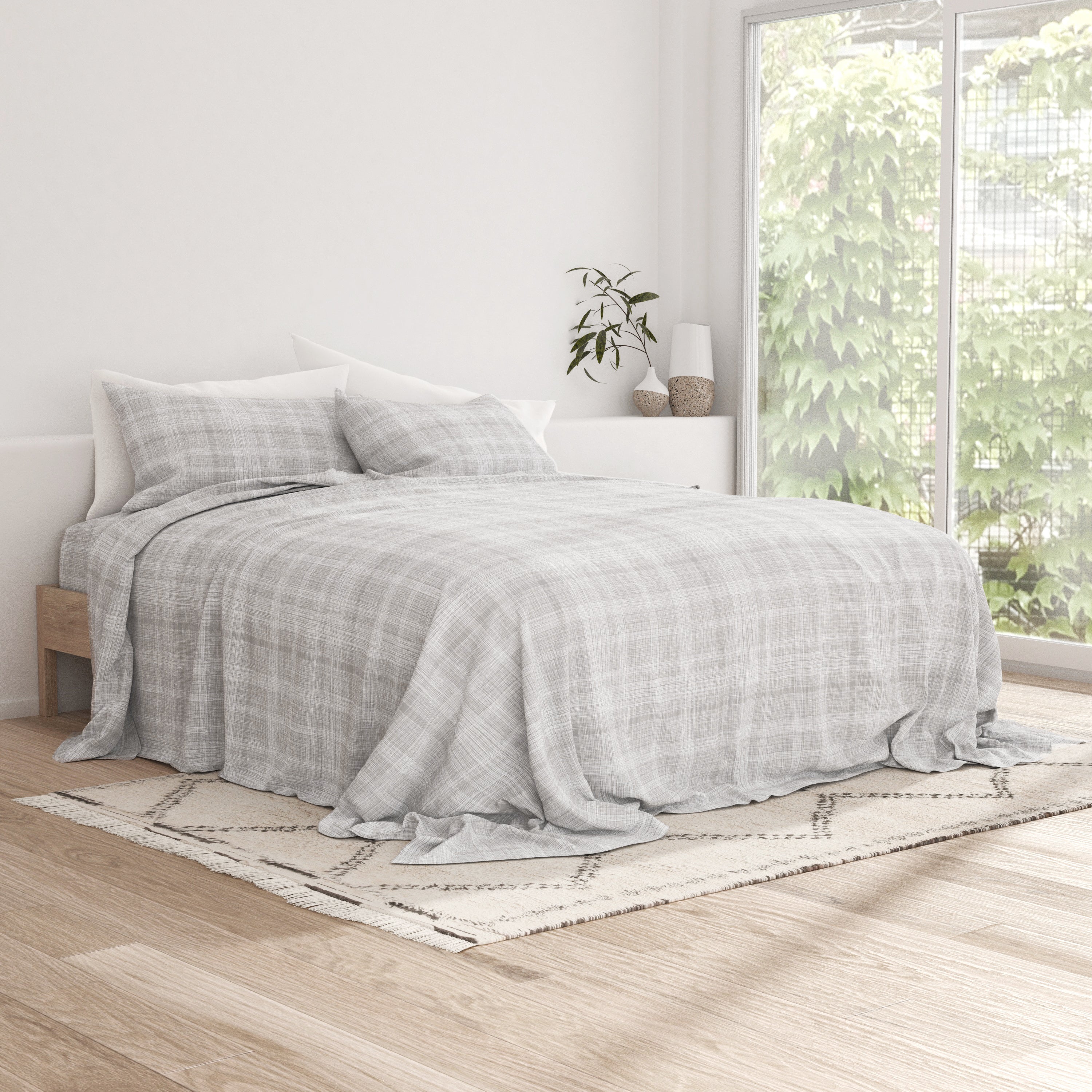 Thatch Pattern 4-Piece Sheet Set