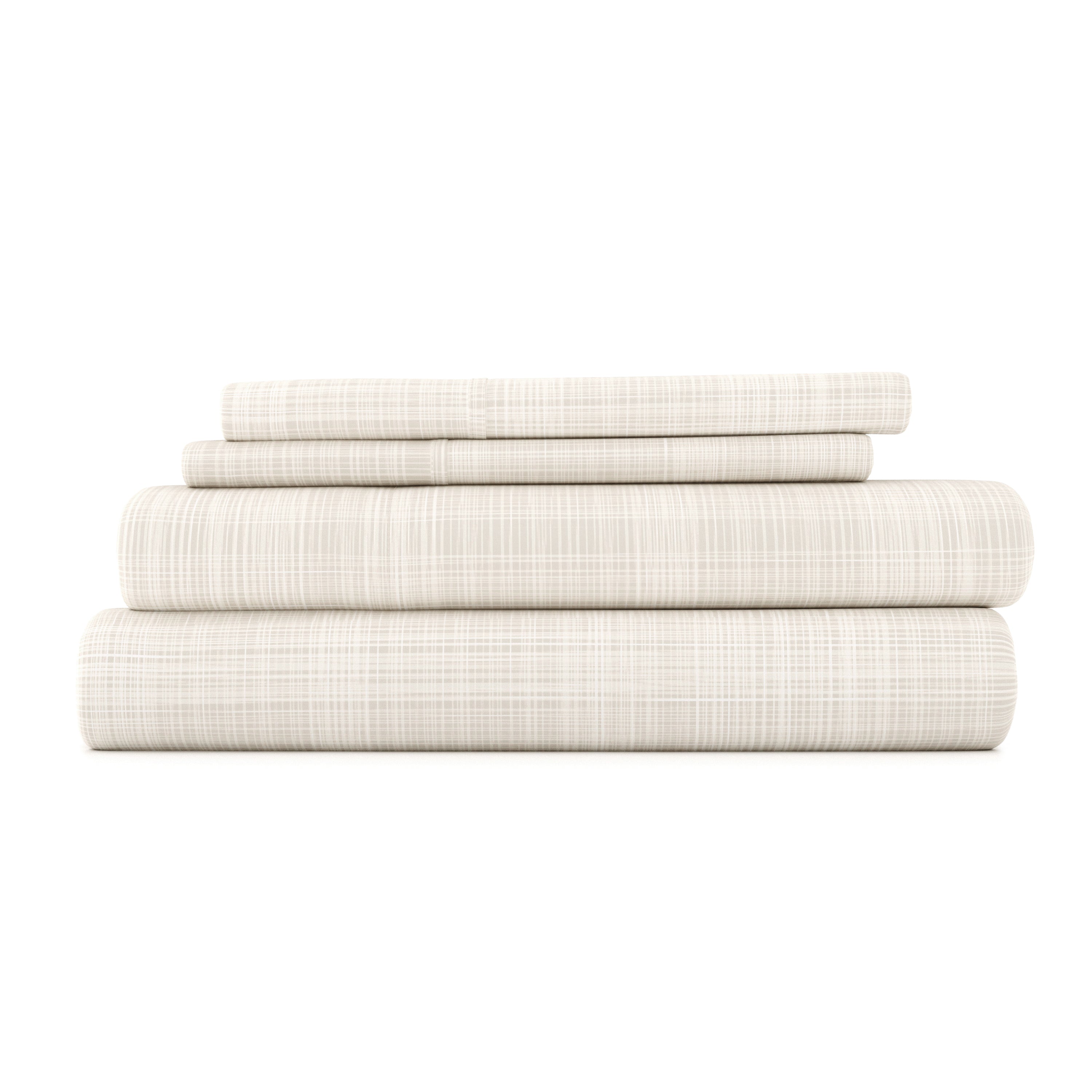 Thatch Pattern 4-Piece Sheet Set