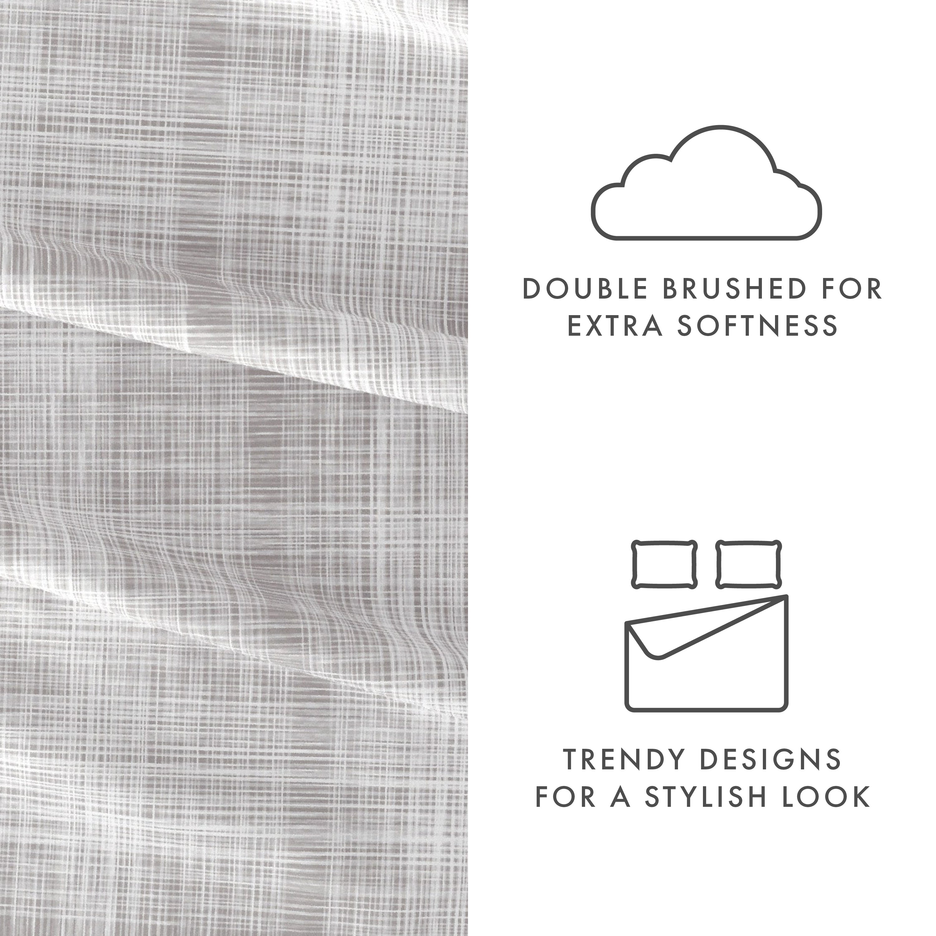 Thatch Pattern 4-Piece Sheet Set