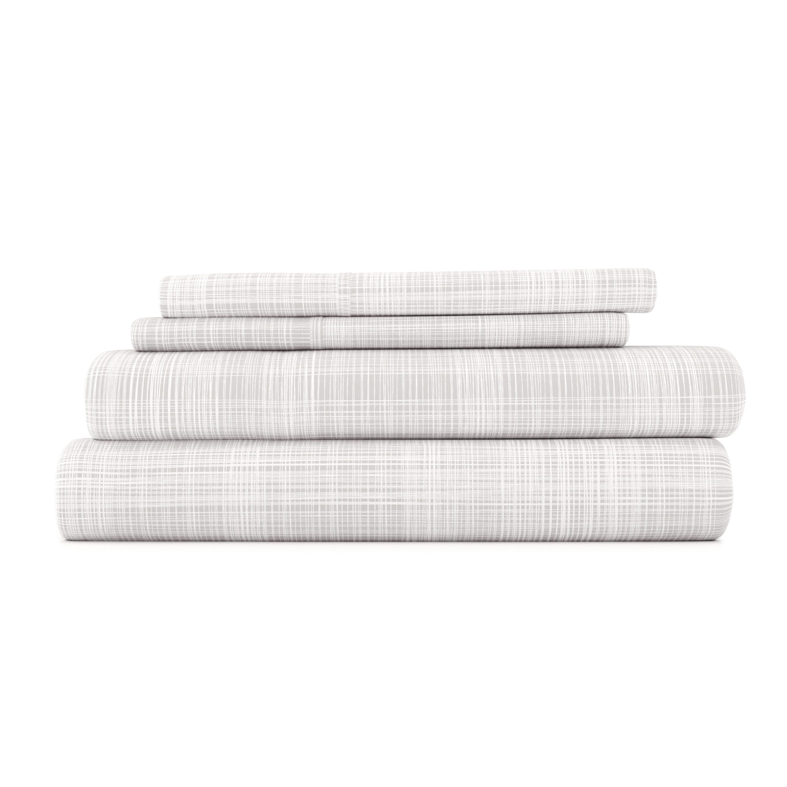 Thatch Pattern 4-Piece Sheet Set