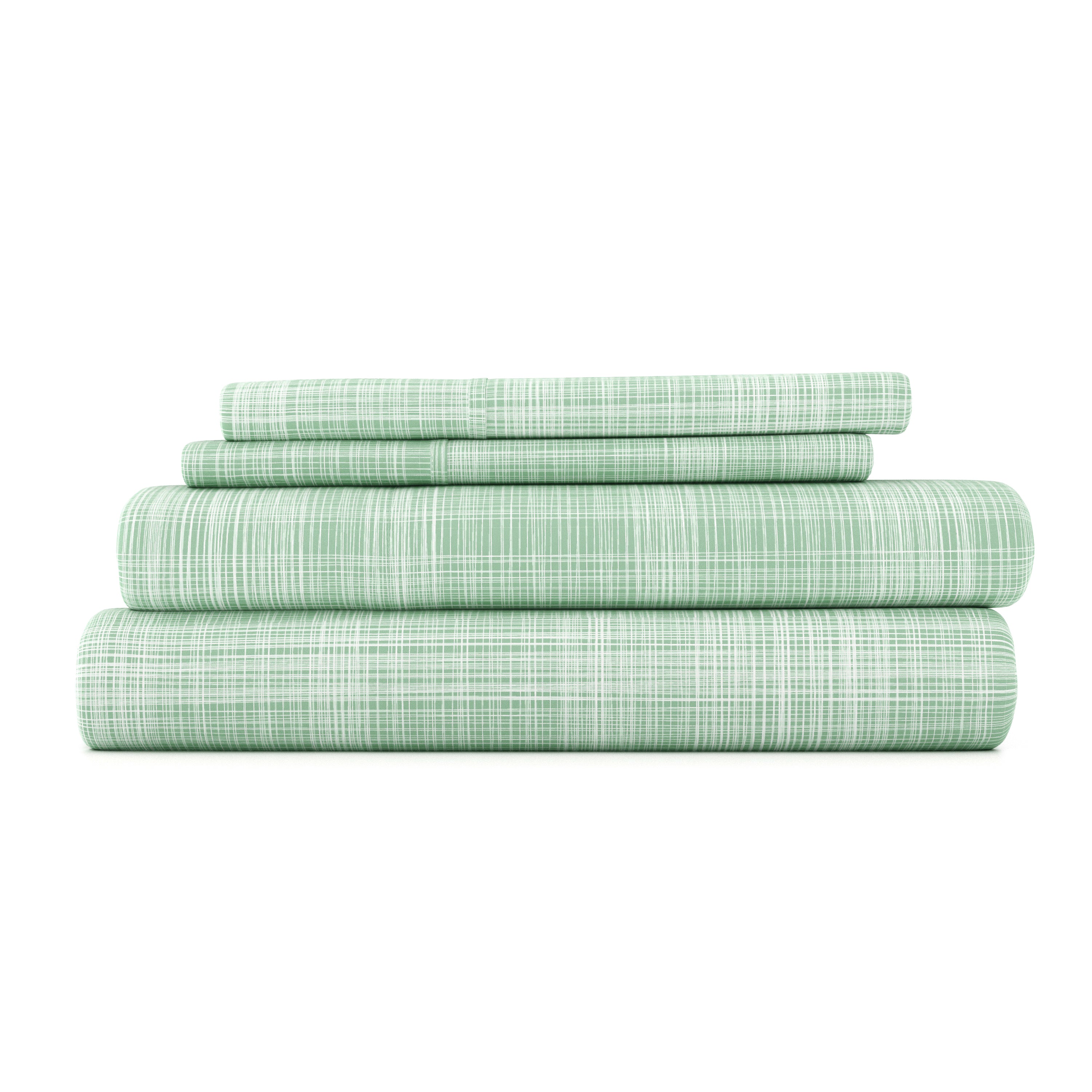 Thatch Pattern 4-Piece Sheet Set