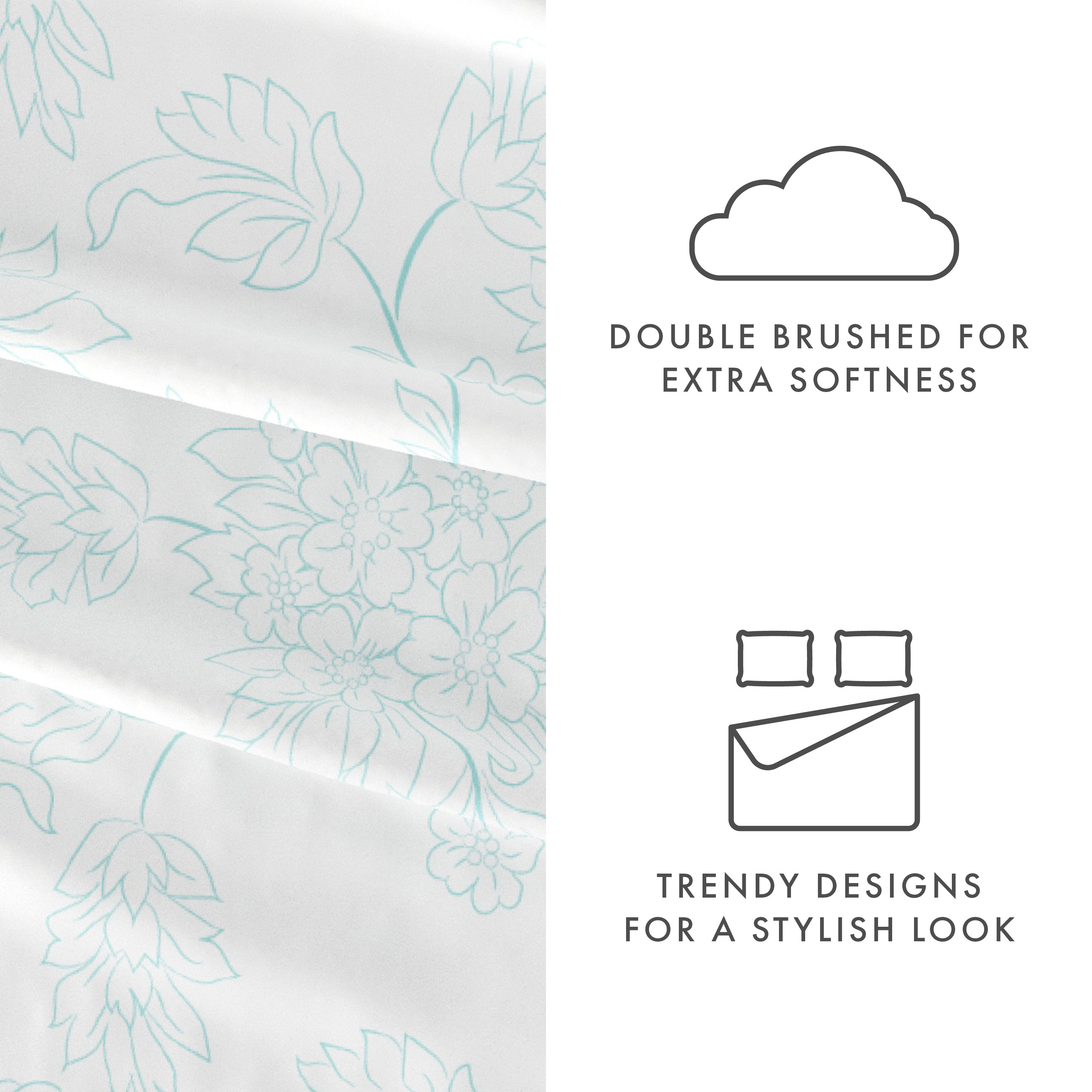 Vines Pattern 4-Piece Sheet Set