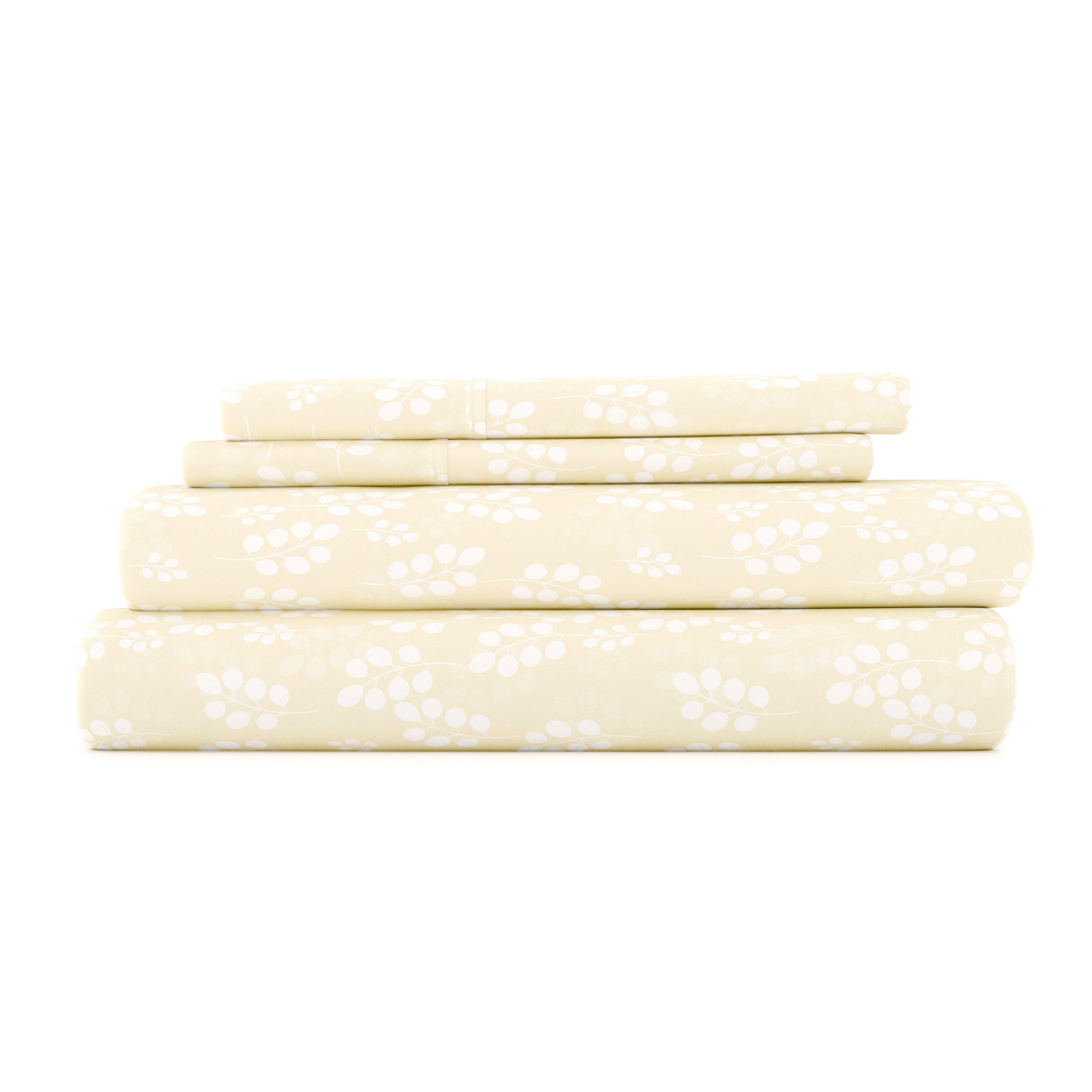 Wheatfield Pattern 4-Piece Sheet Set