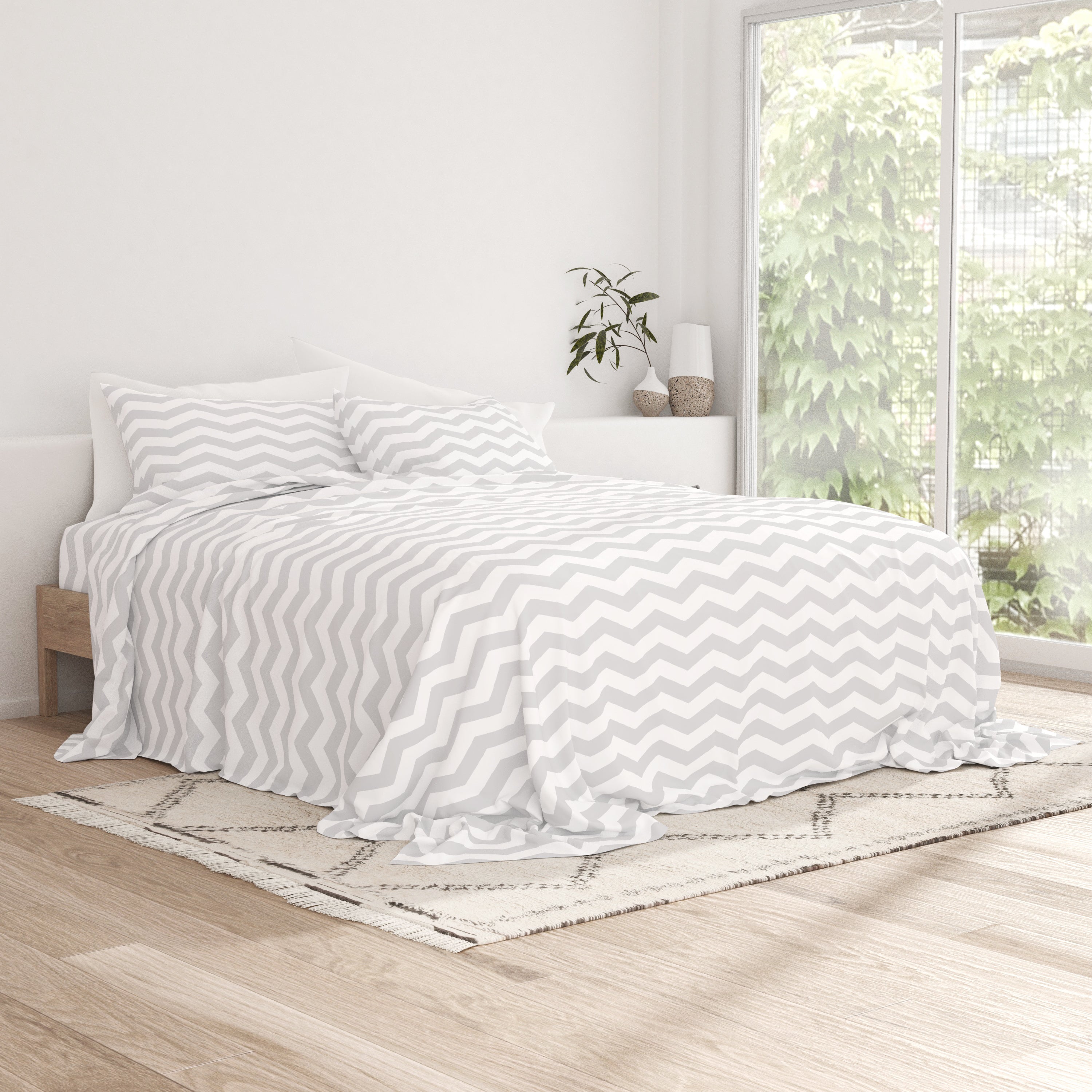 Arrow Pattern 4-Piece Sheet Set