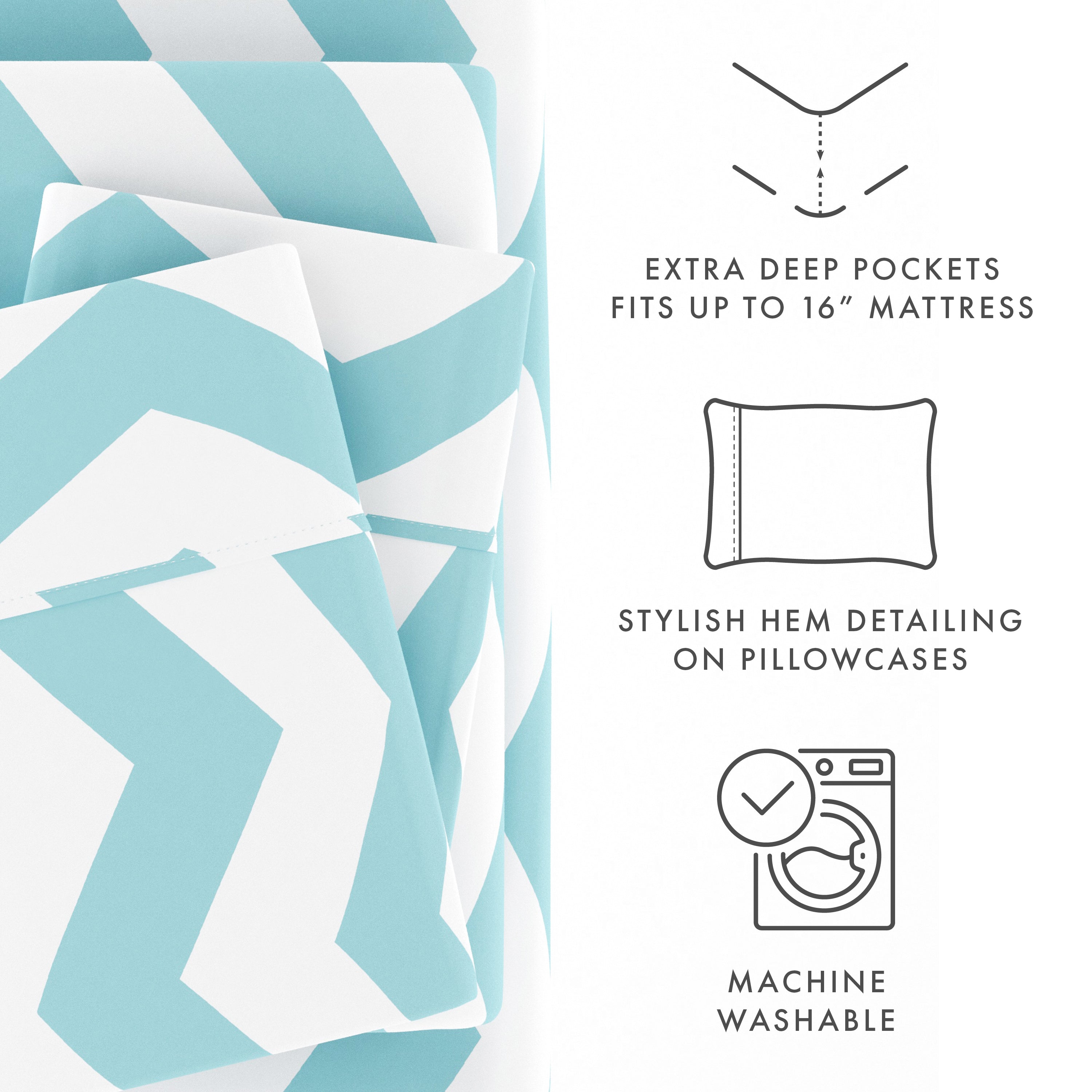 Arrow Pattern 4-Piece Sheet Set