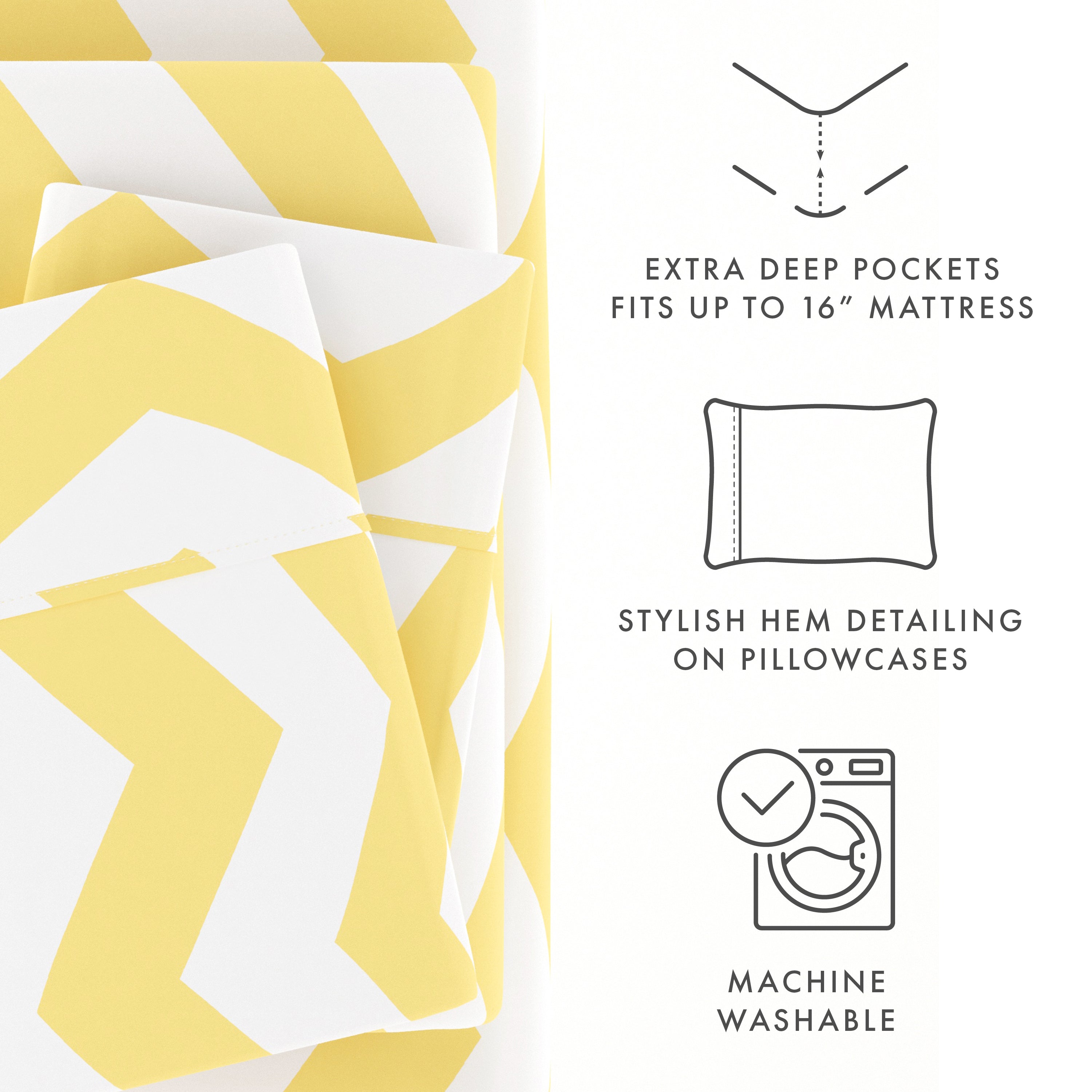 Arrow Pattern 4-Piece Sheet Set