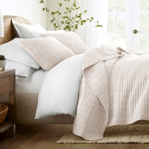 Geometric Maze Quilted Coverlet Set