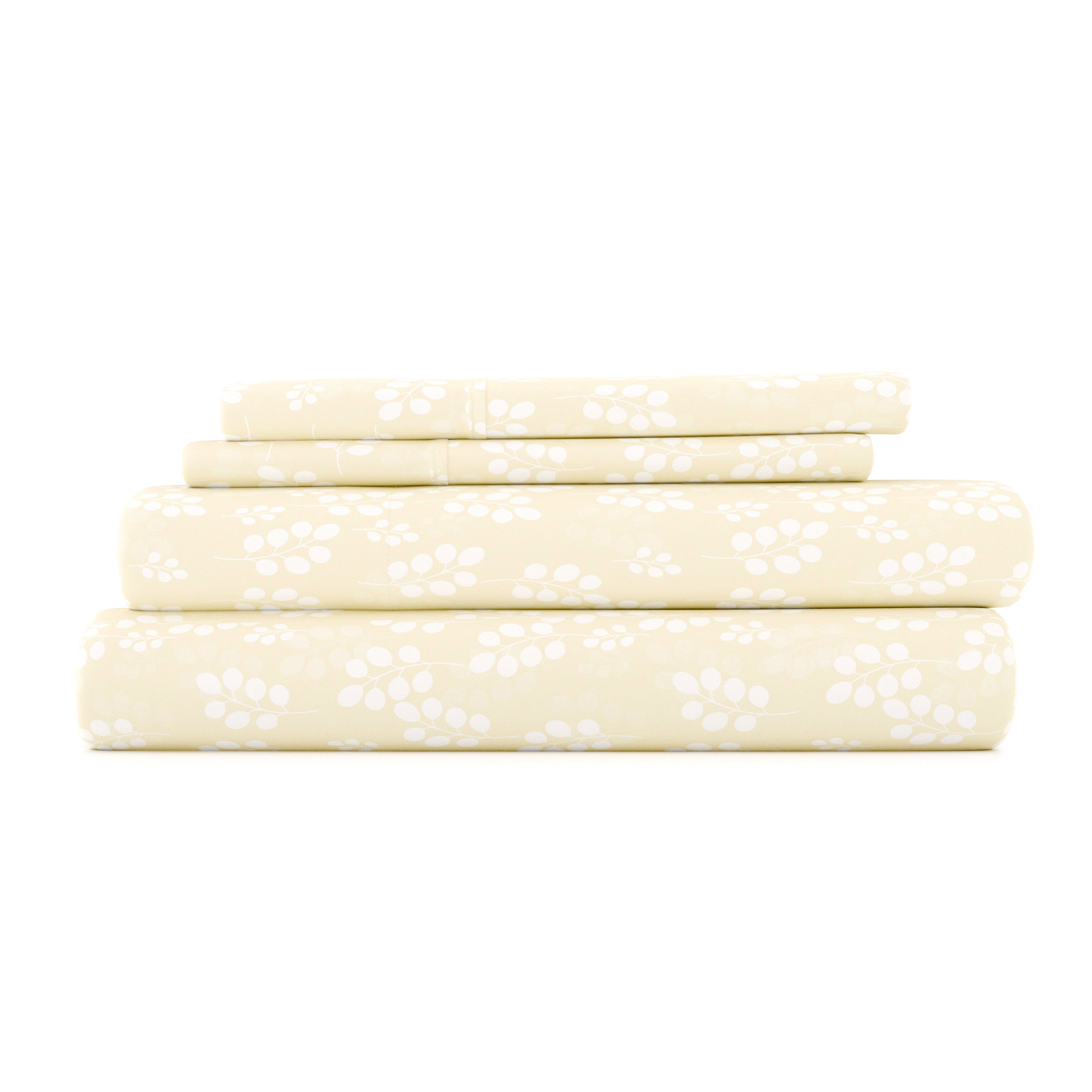 Wheatfield Pattern 4-Piece Sheet Set - Sale