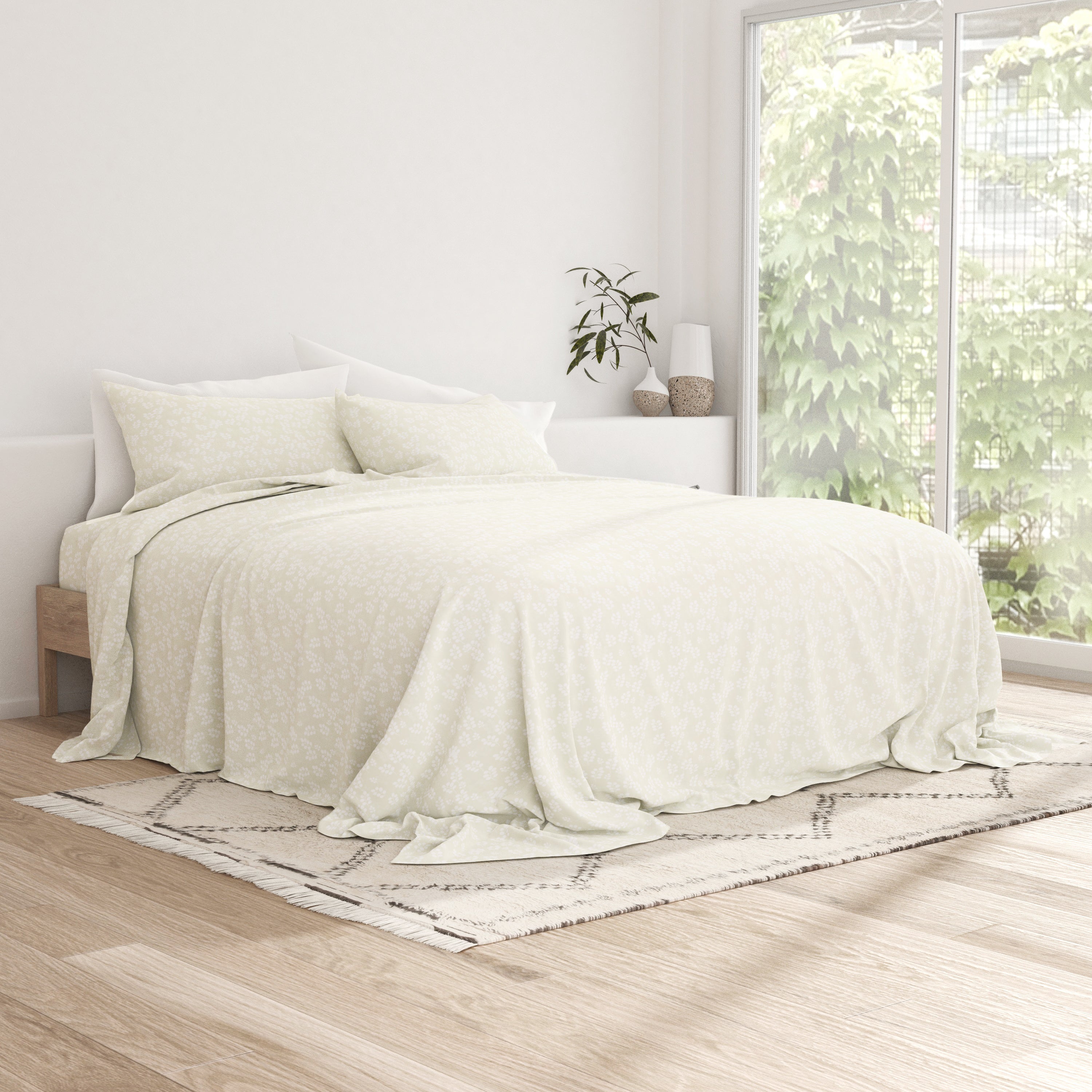 Wheatfield Pattern 4-Piece Sheet Set - Sale