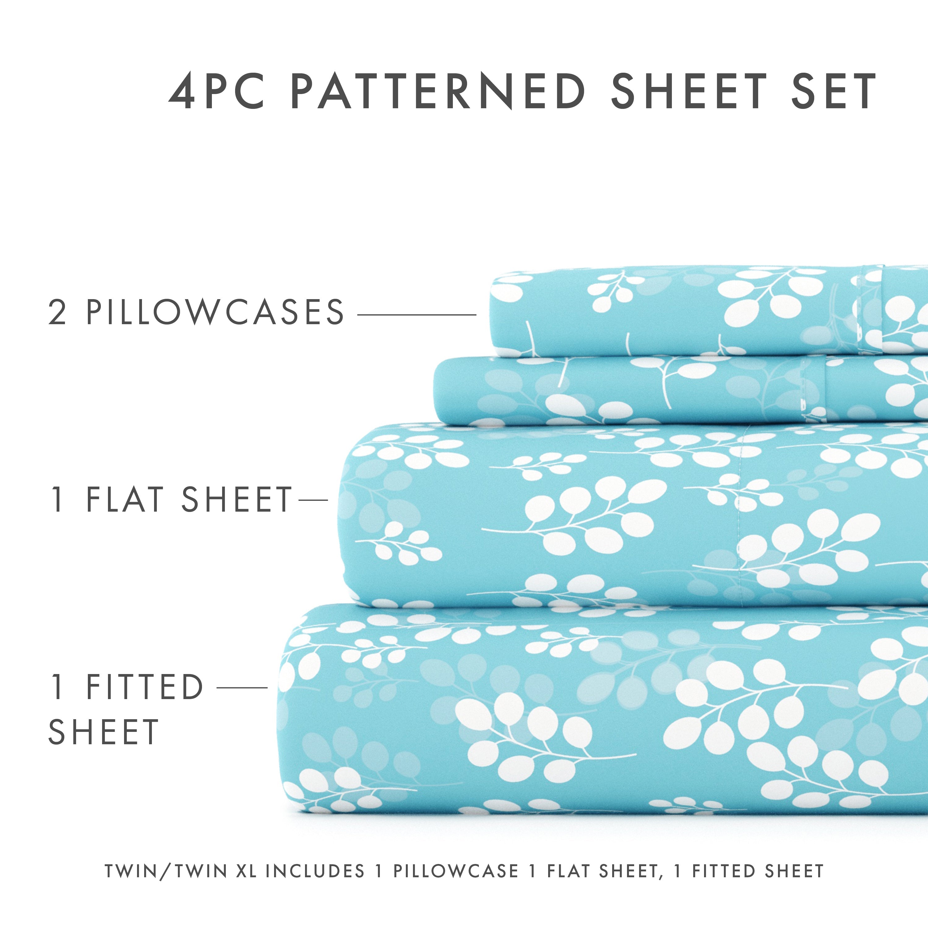 Wheatfield Pattern 4-Piece Sheet Set - Sale