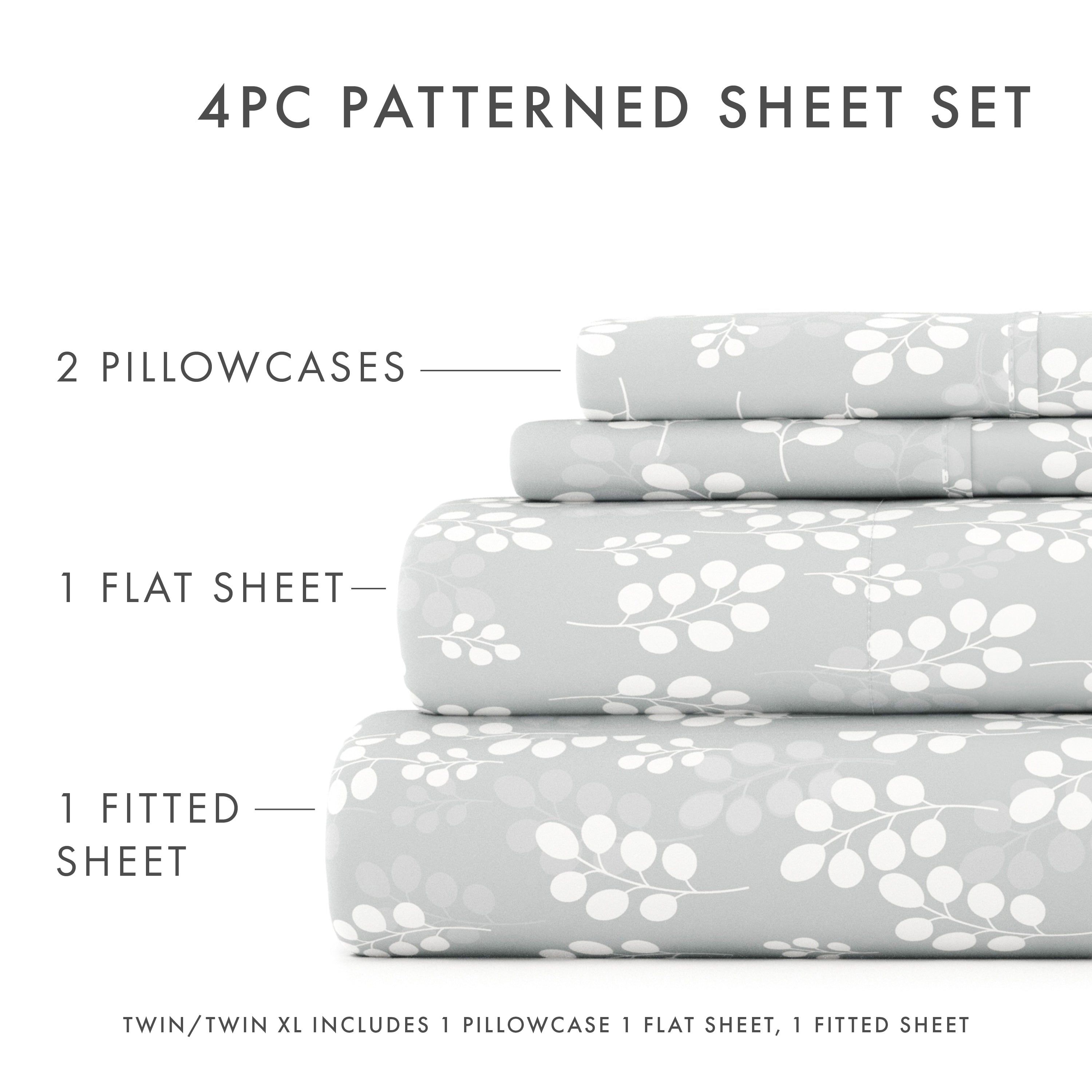 Wheatfield Pattern 4-Piece Sheet Set - Sale