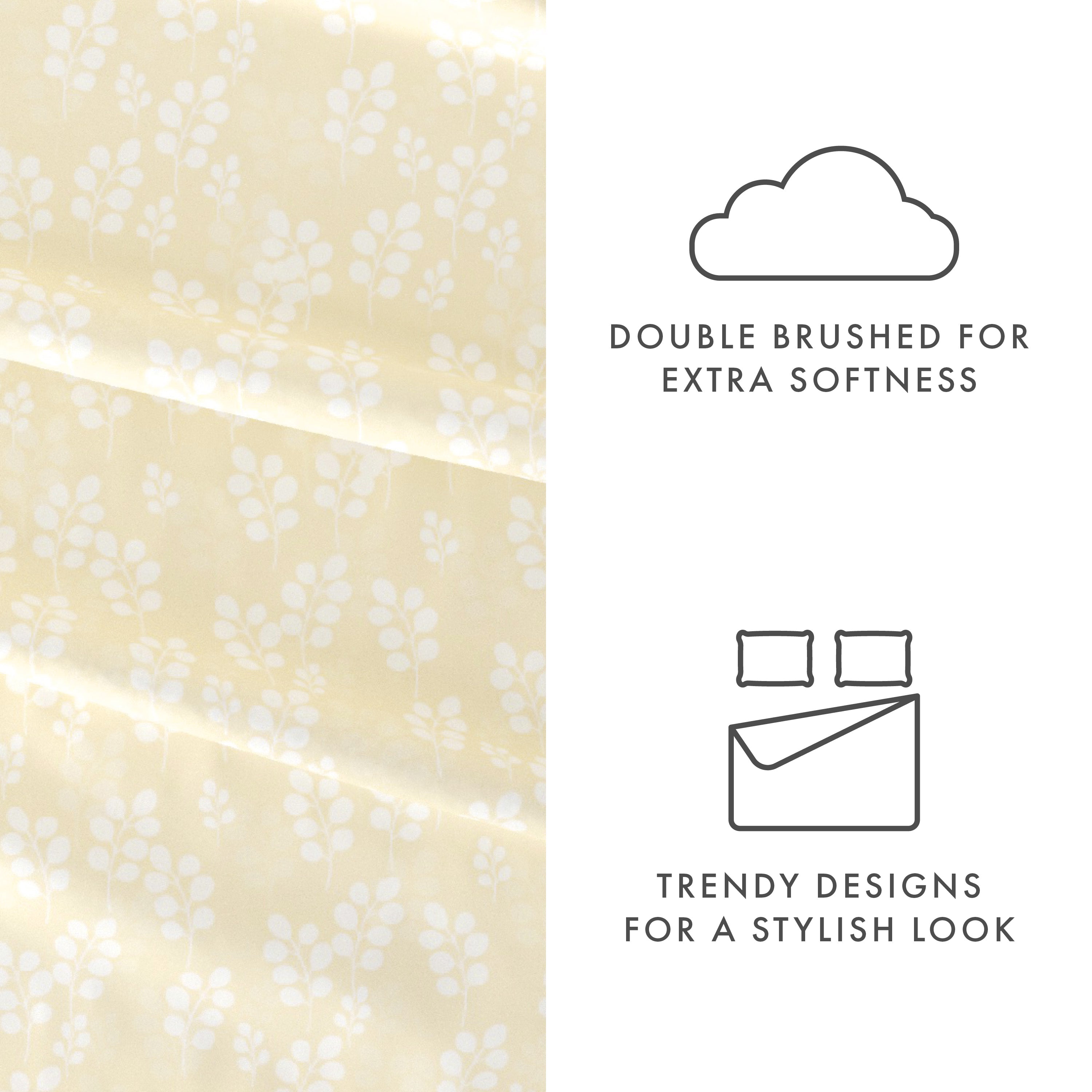 Wheatfield Pattern 4-Piece Sheet Set - Sale