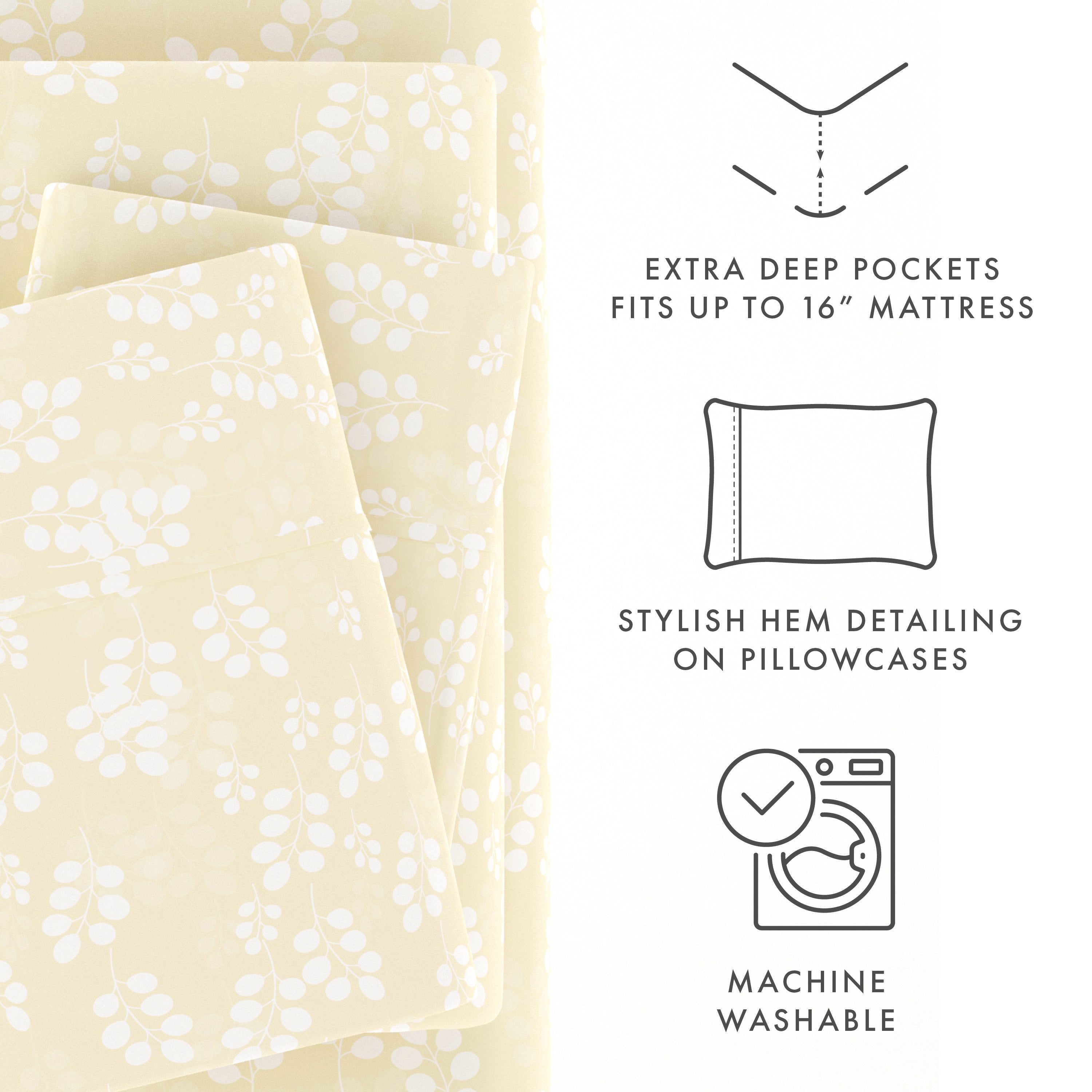 Wheatfield Pattern 4-Piece Sheet Set - Sale