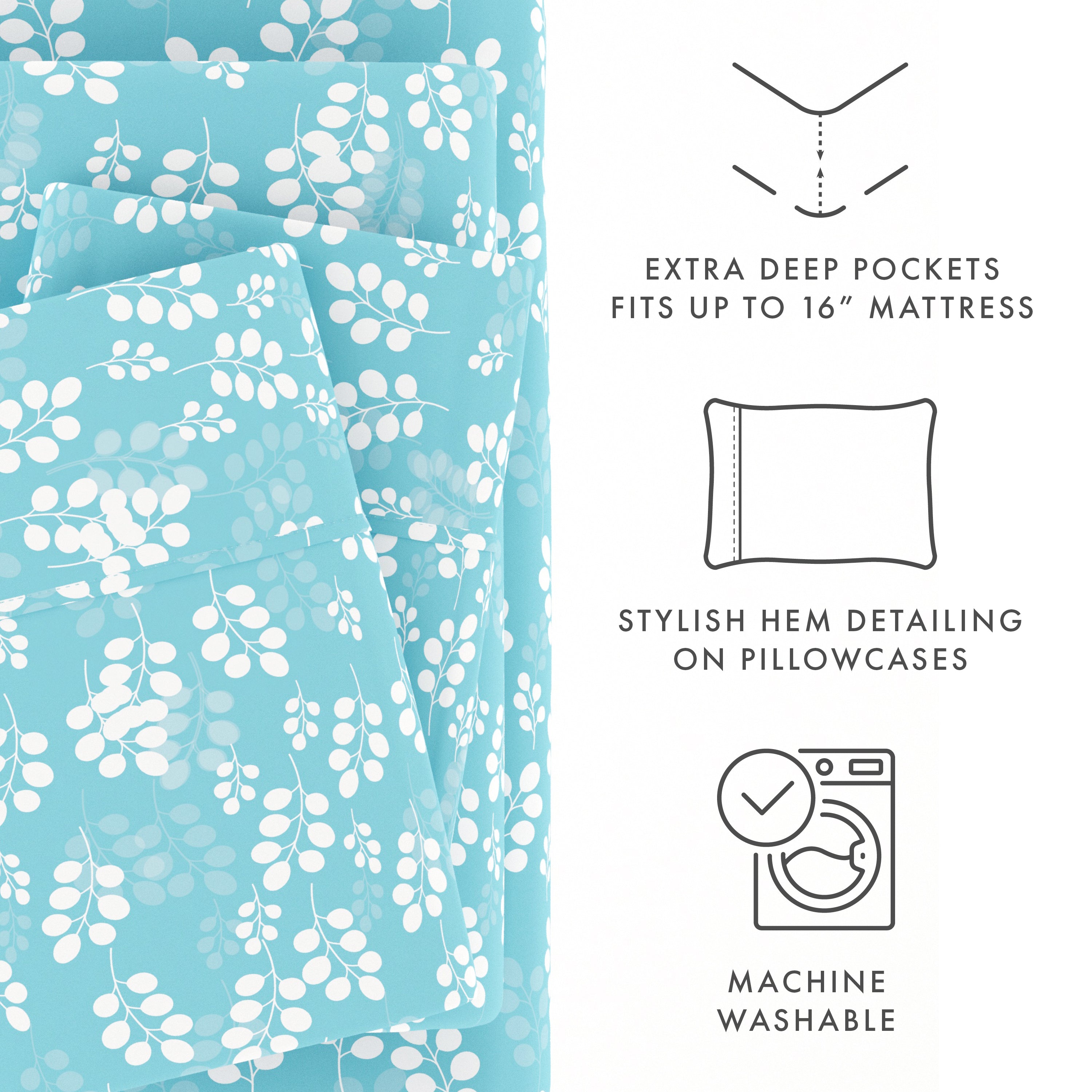 Wheatfield Pattern 4-Piece Sheet Set - Sale
