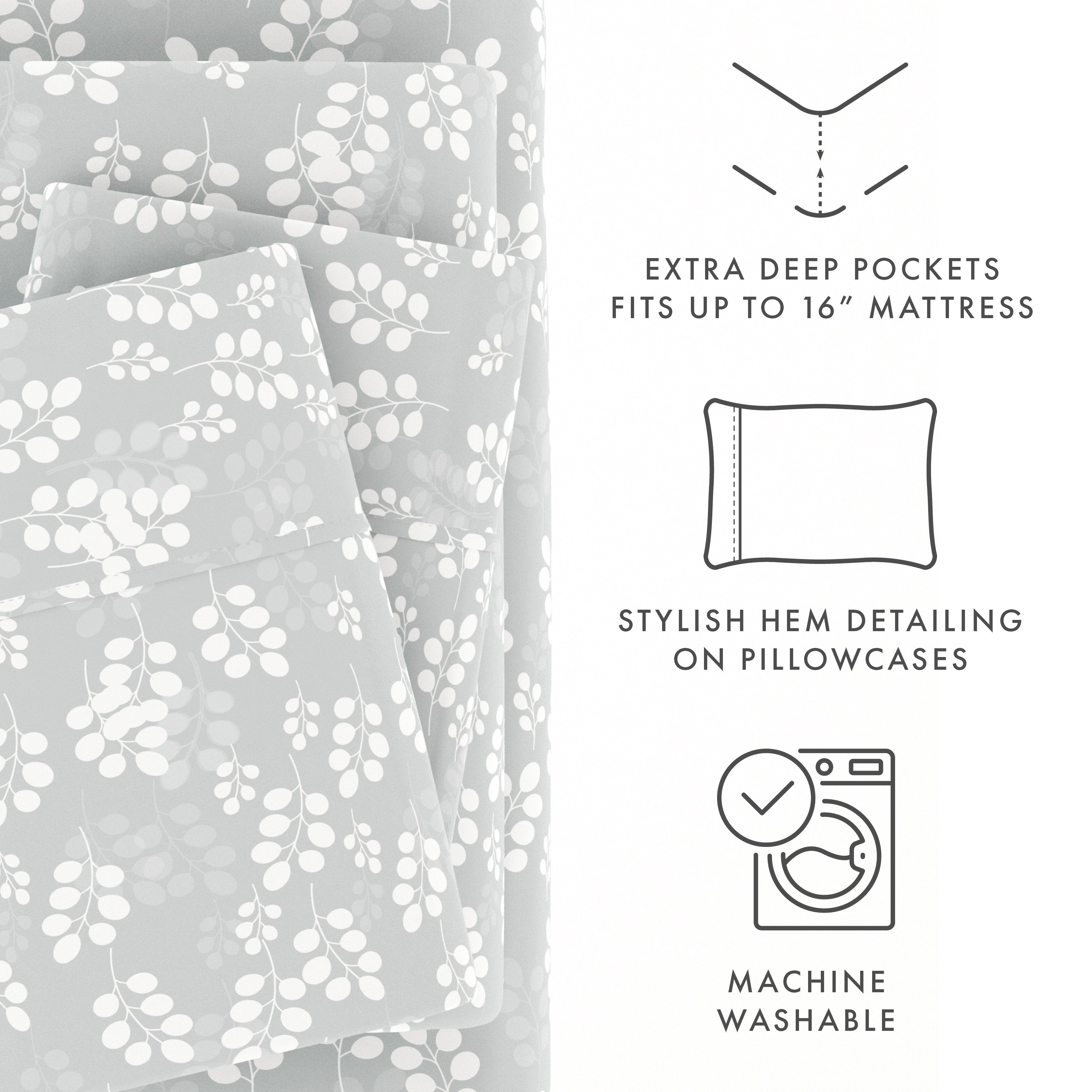 Wheatfield Pattern 4-Piece Sheet Set - Sale