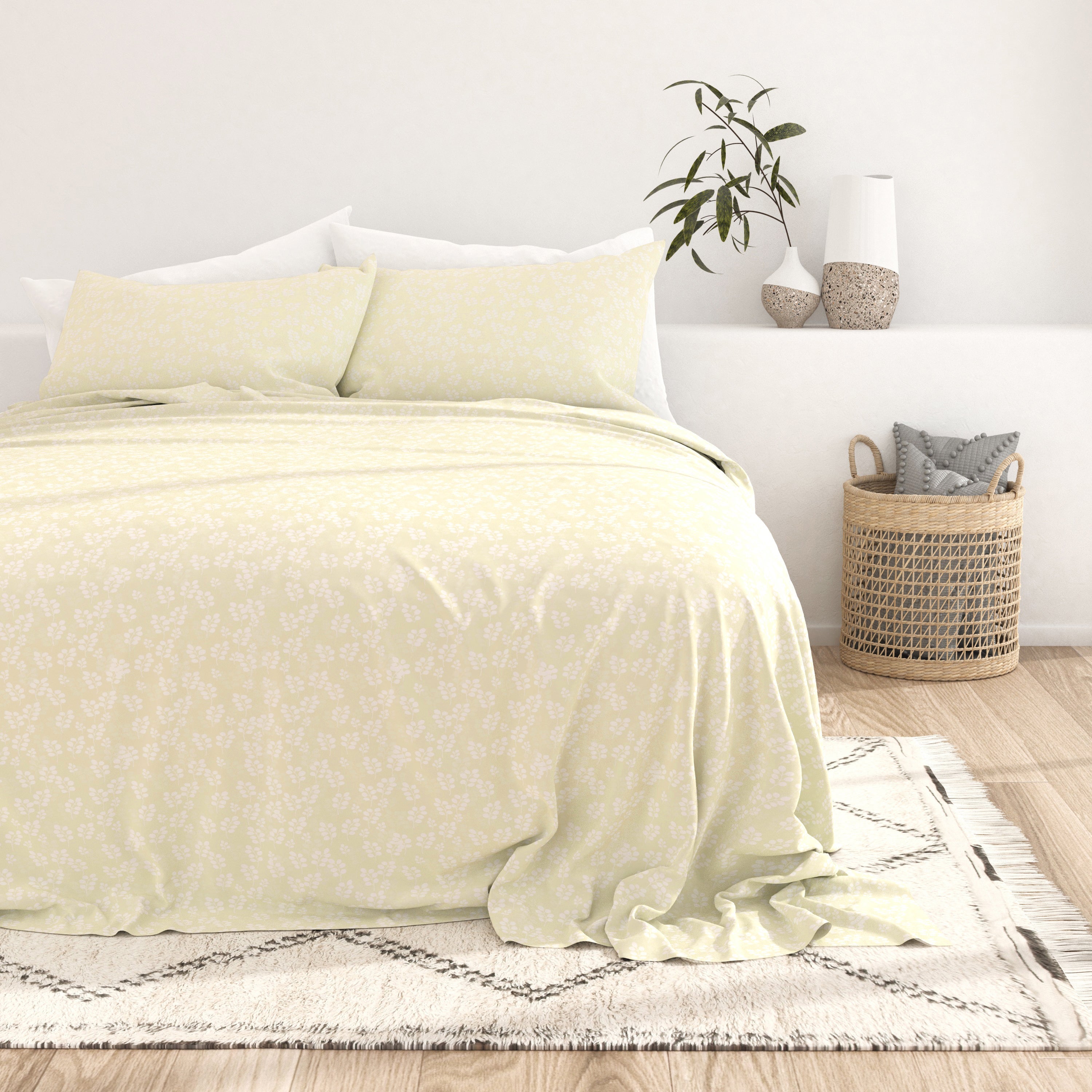 Wheatfield Pattern 4-Piece Sheet Set - Sale