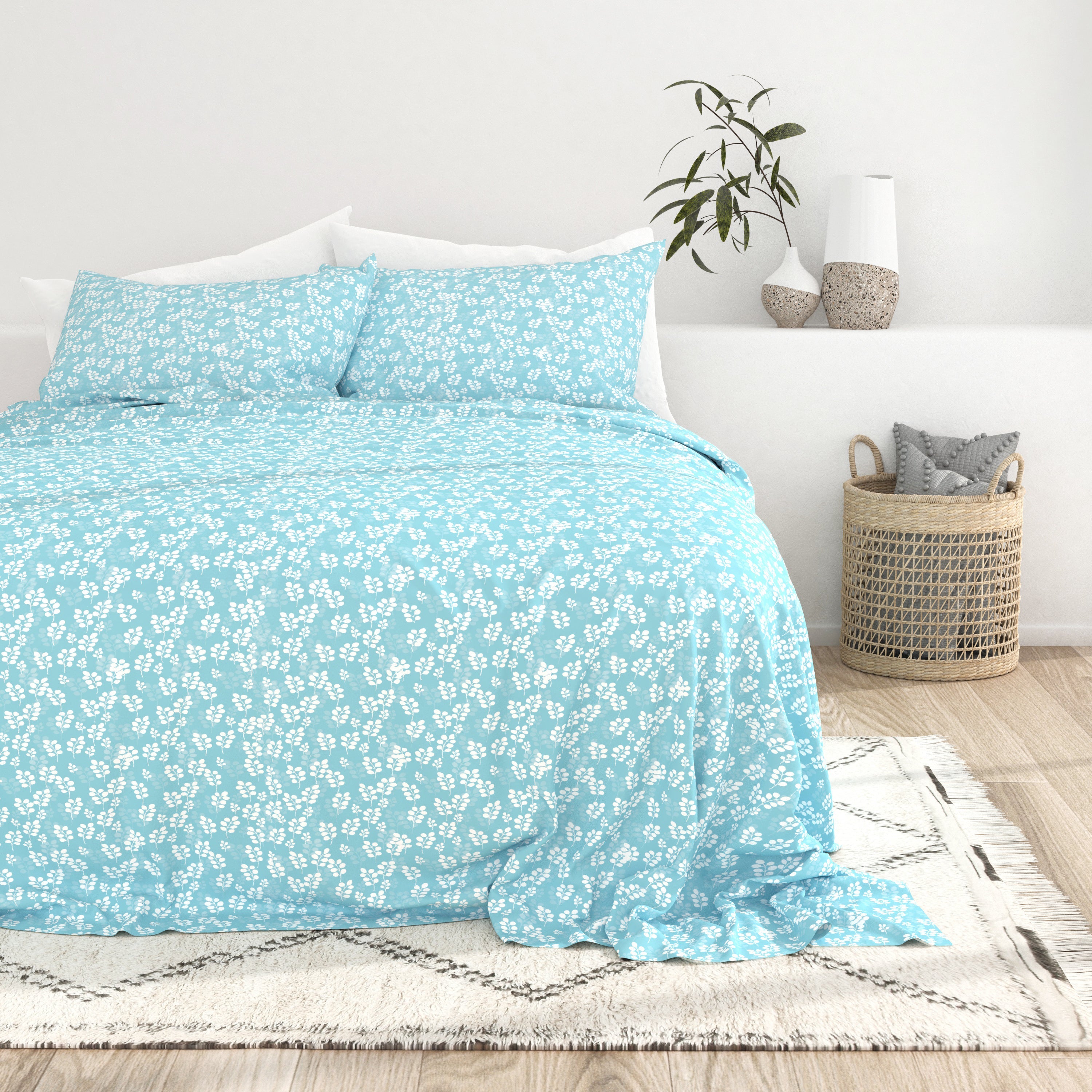 Wheatfield Pattern 4-Piece Sheet Set - Sale