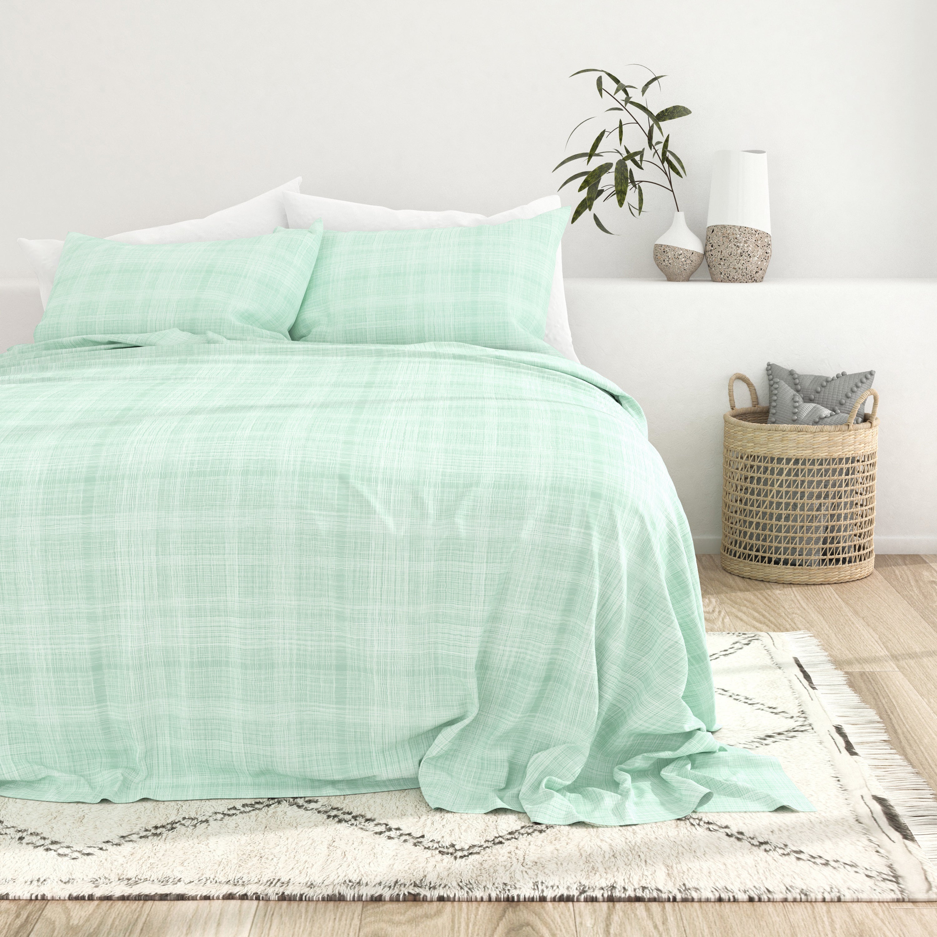 Thatch Pattern 4-Piece Sheet Set - Sale