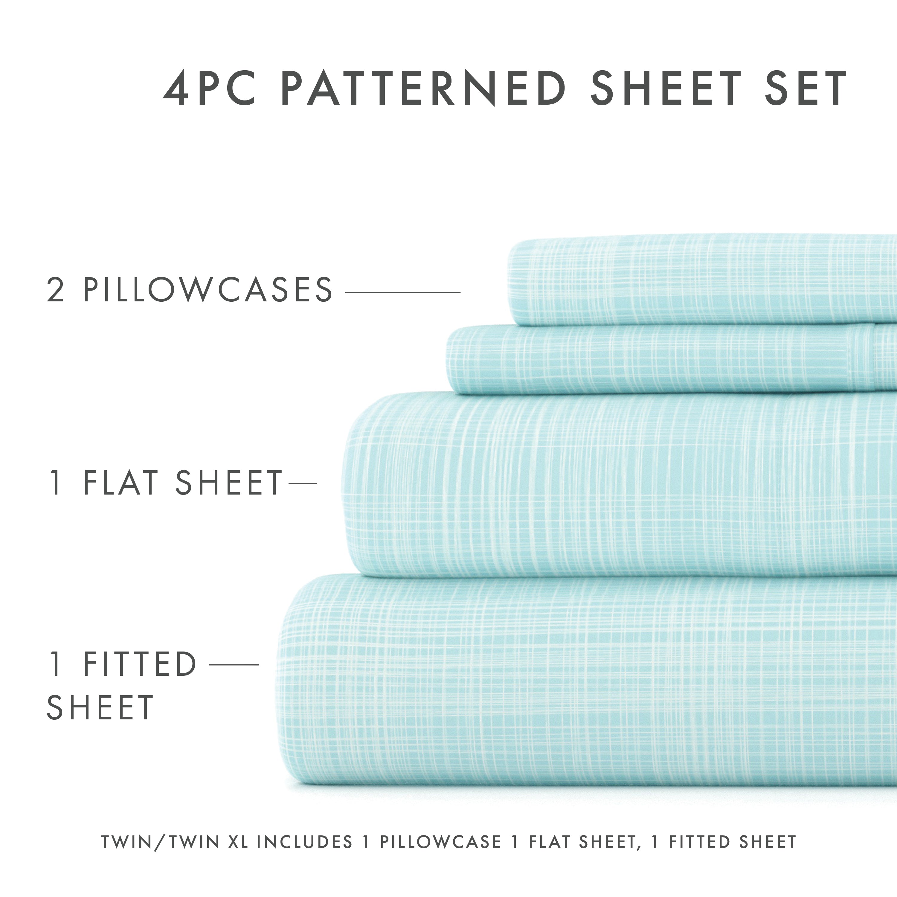Thatch Pattern 4-Piece Sheet Set - Sale