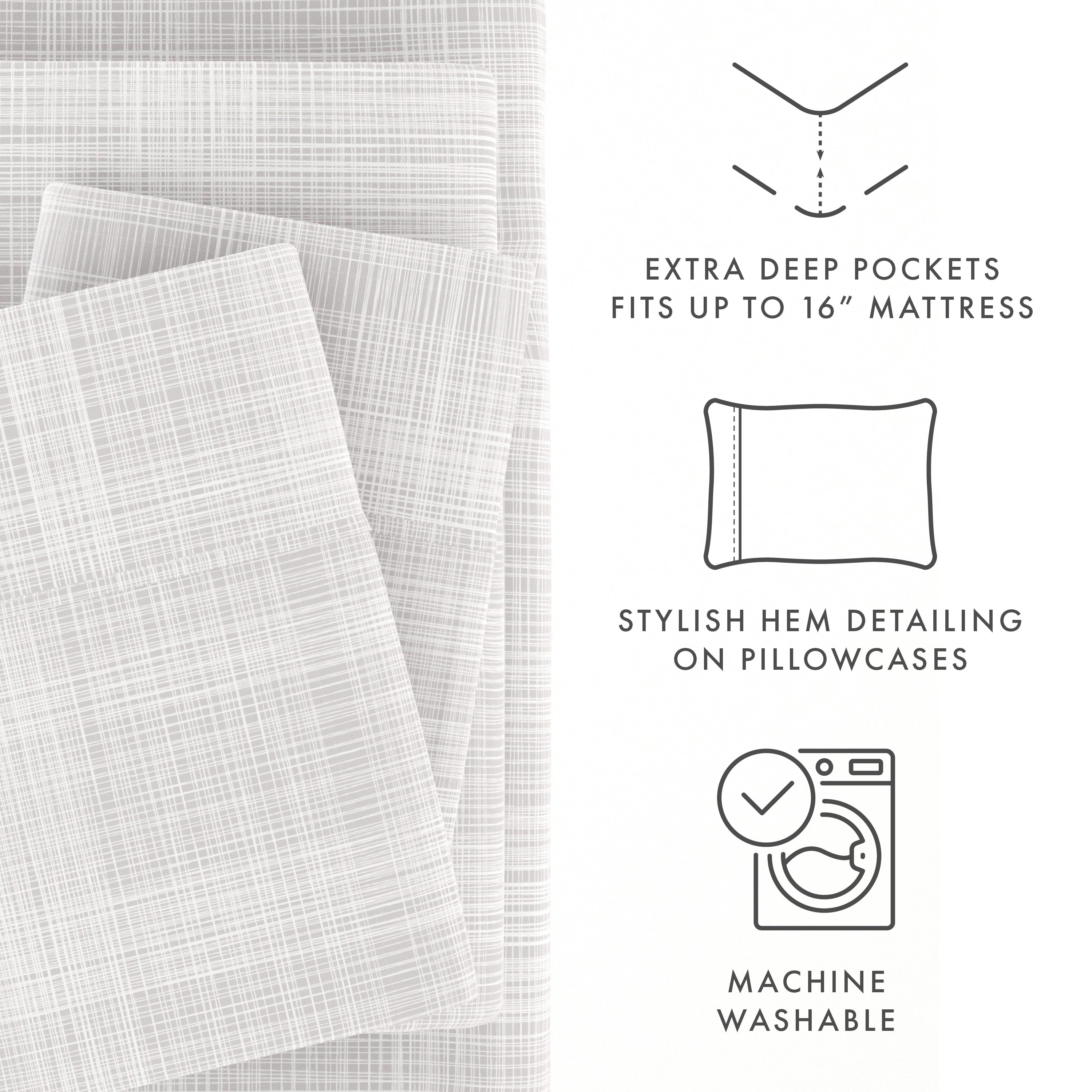 Thatch Pattern 4-Piece Sheet Set - Sale