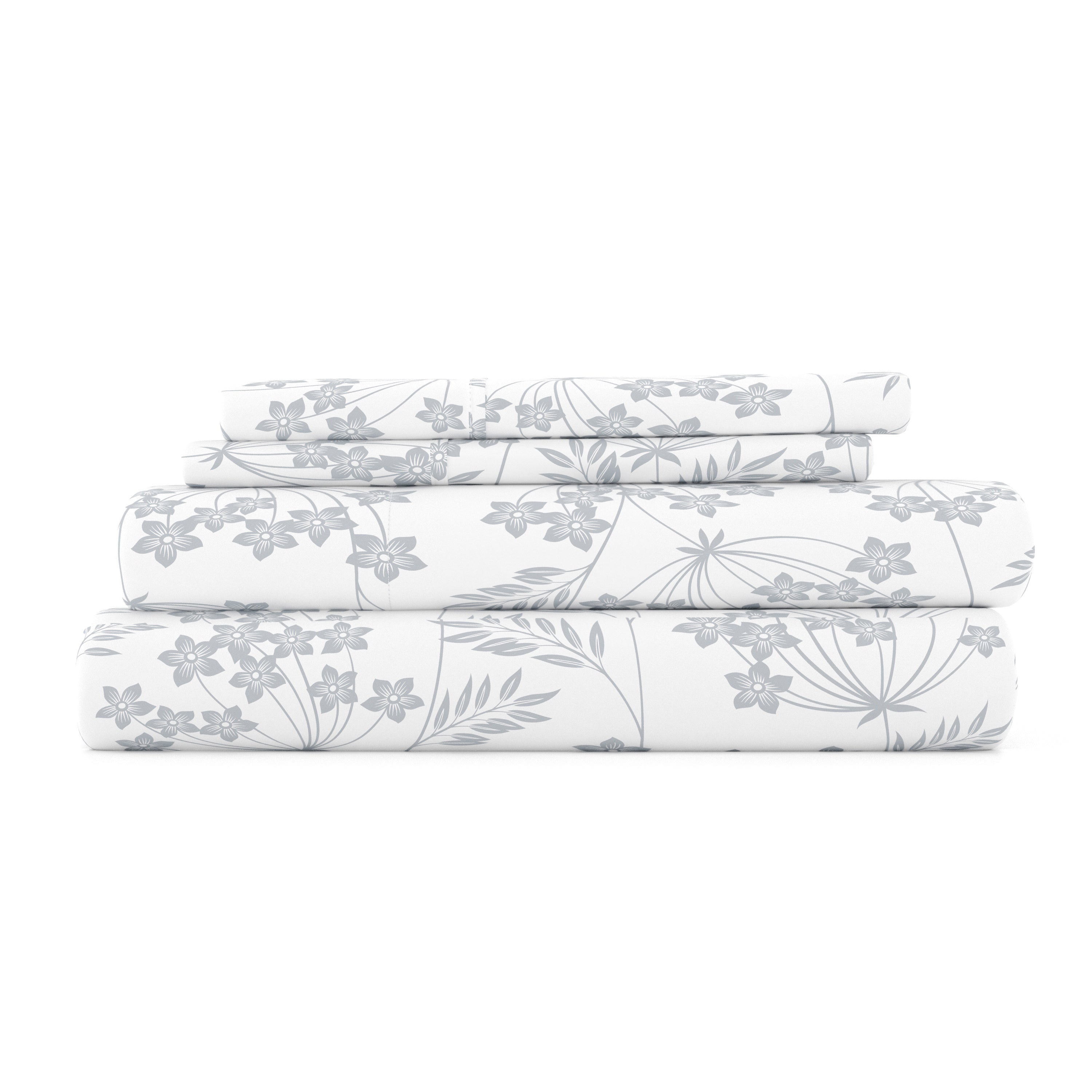 Chantilly Lace Style Pattern 4-Piece Sheet Set - Sale