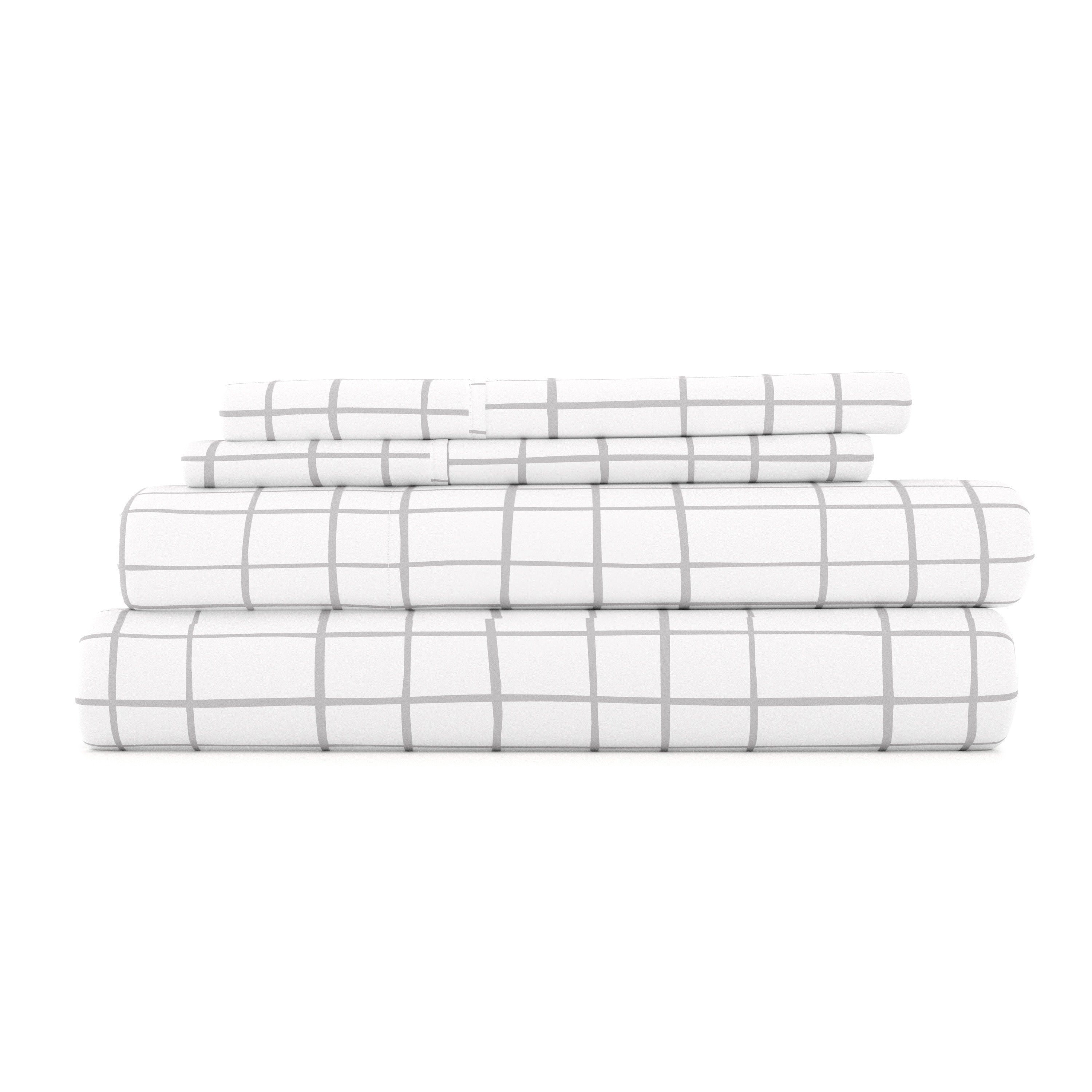 Crossroad Pattern 4-Piece Sheet Set - Sale