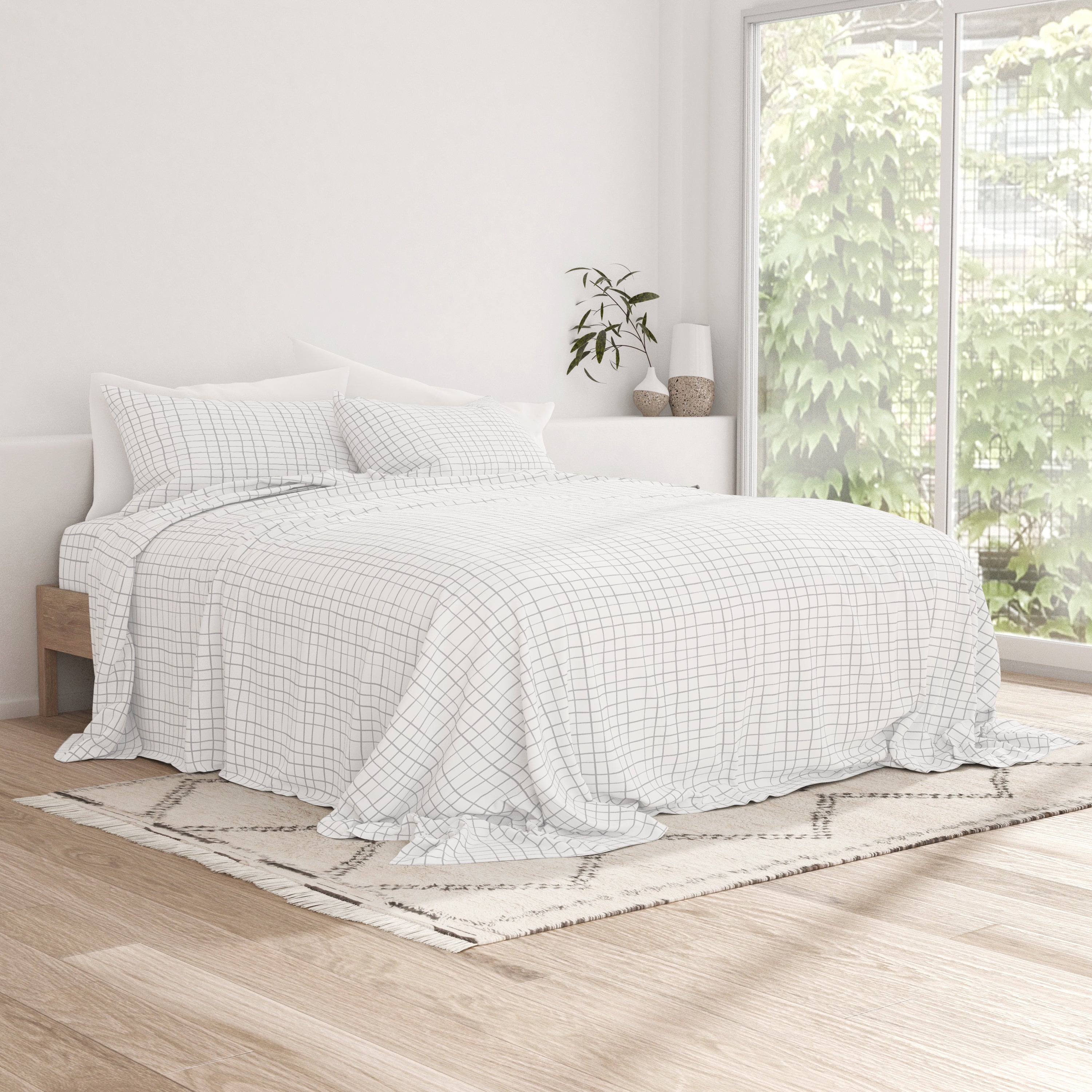 Crossroad Pattern 4-Piece Sheet Set - Sale