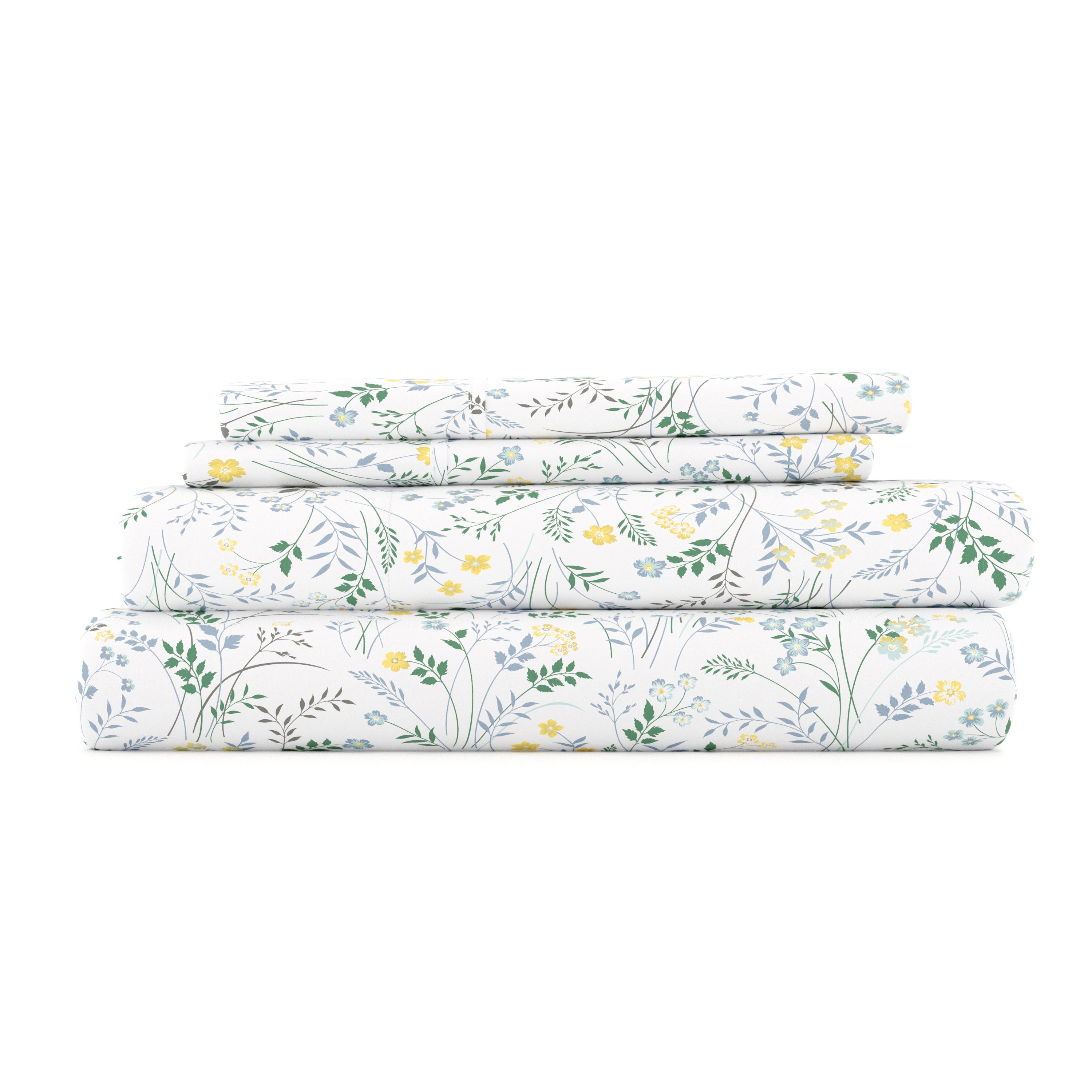 Wildflower Pattern 4-Piece Sheet Set - Sale