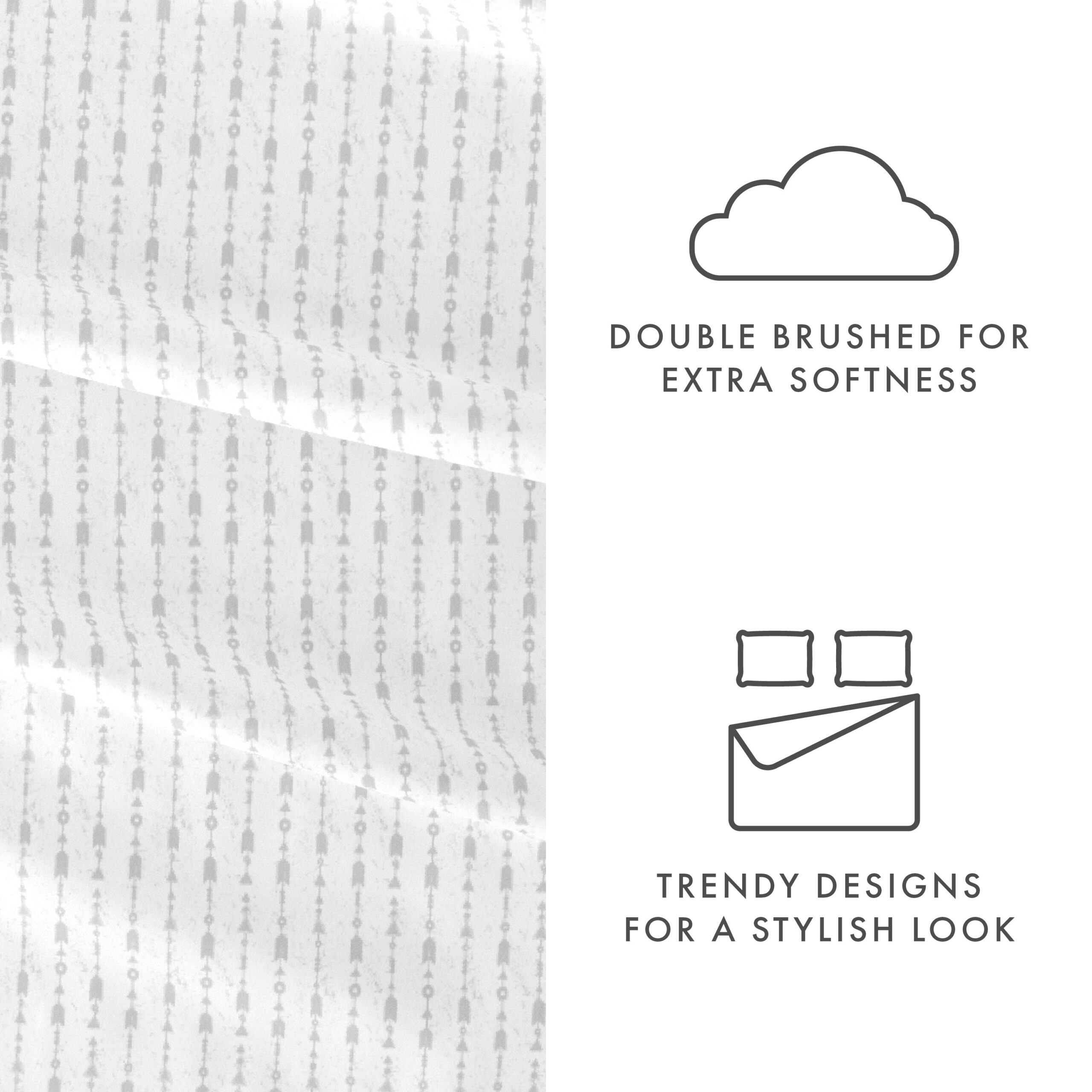 Beaded Arrows Pattern 4-Piece Sheet Set - Sale