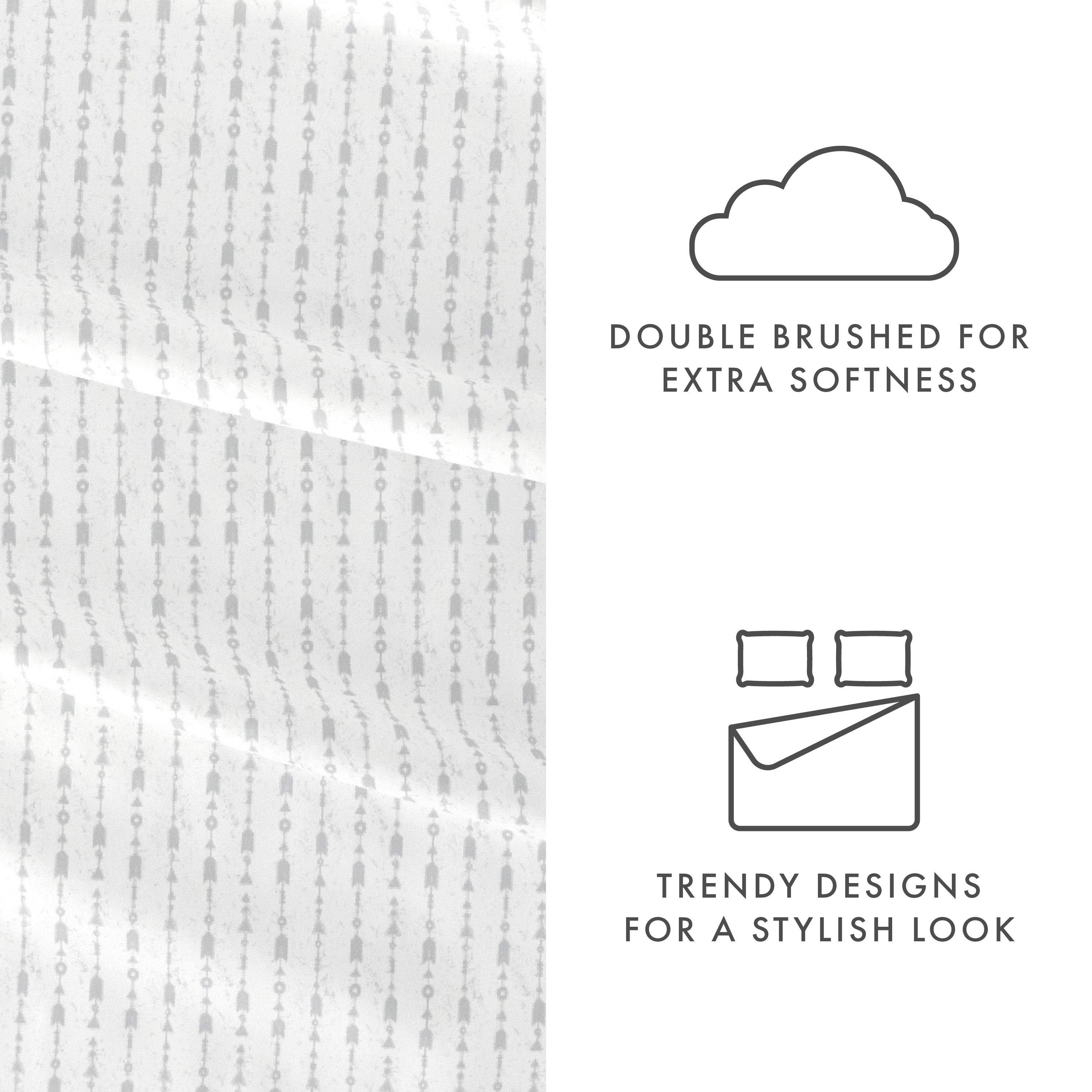 Beaded Arrows Pattern 4-Piece Sheet Set - Sale