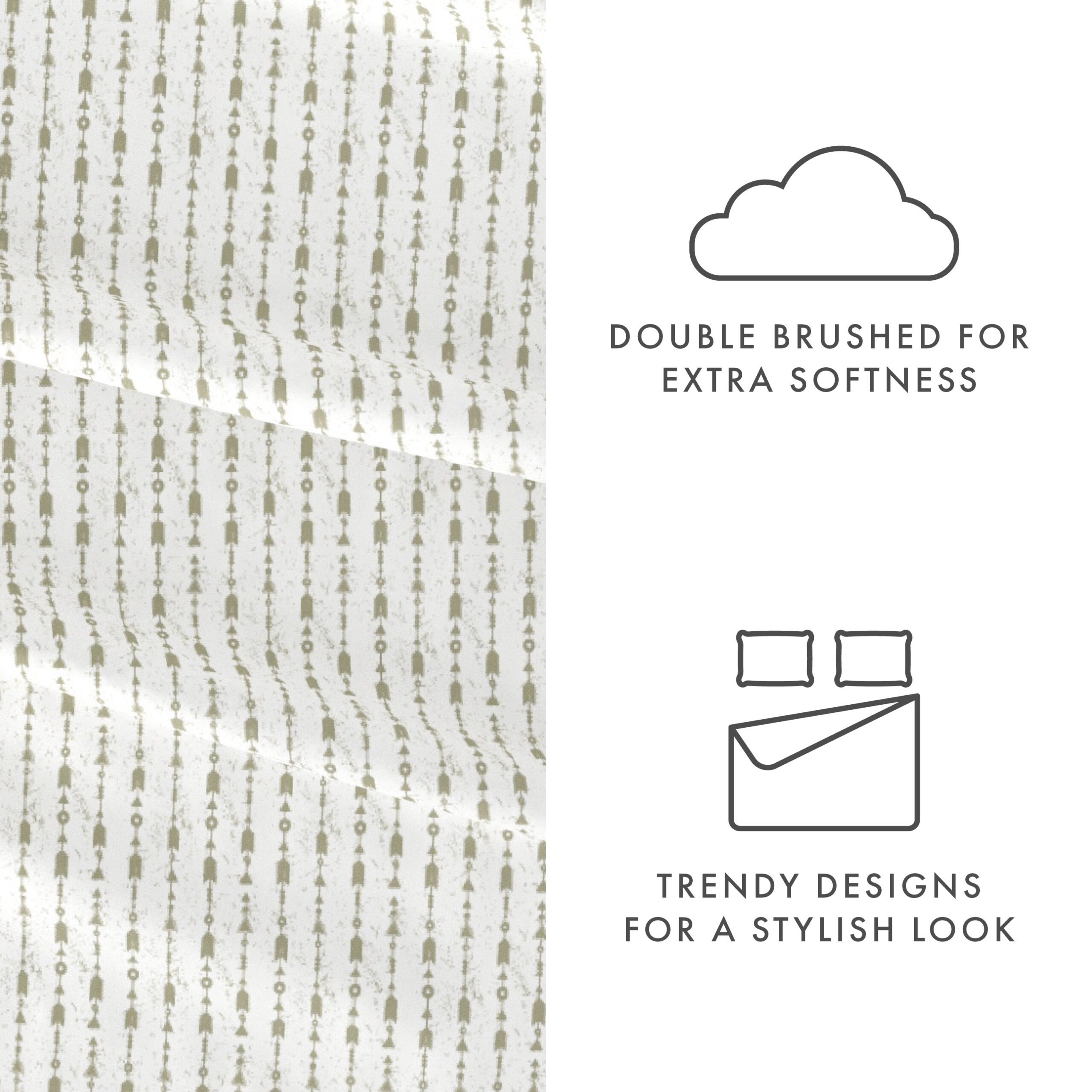 Beaded Arrows Pattern 4-Piece Sheet Set - Sale