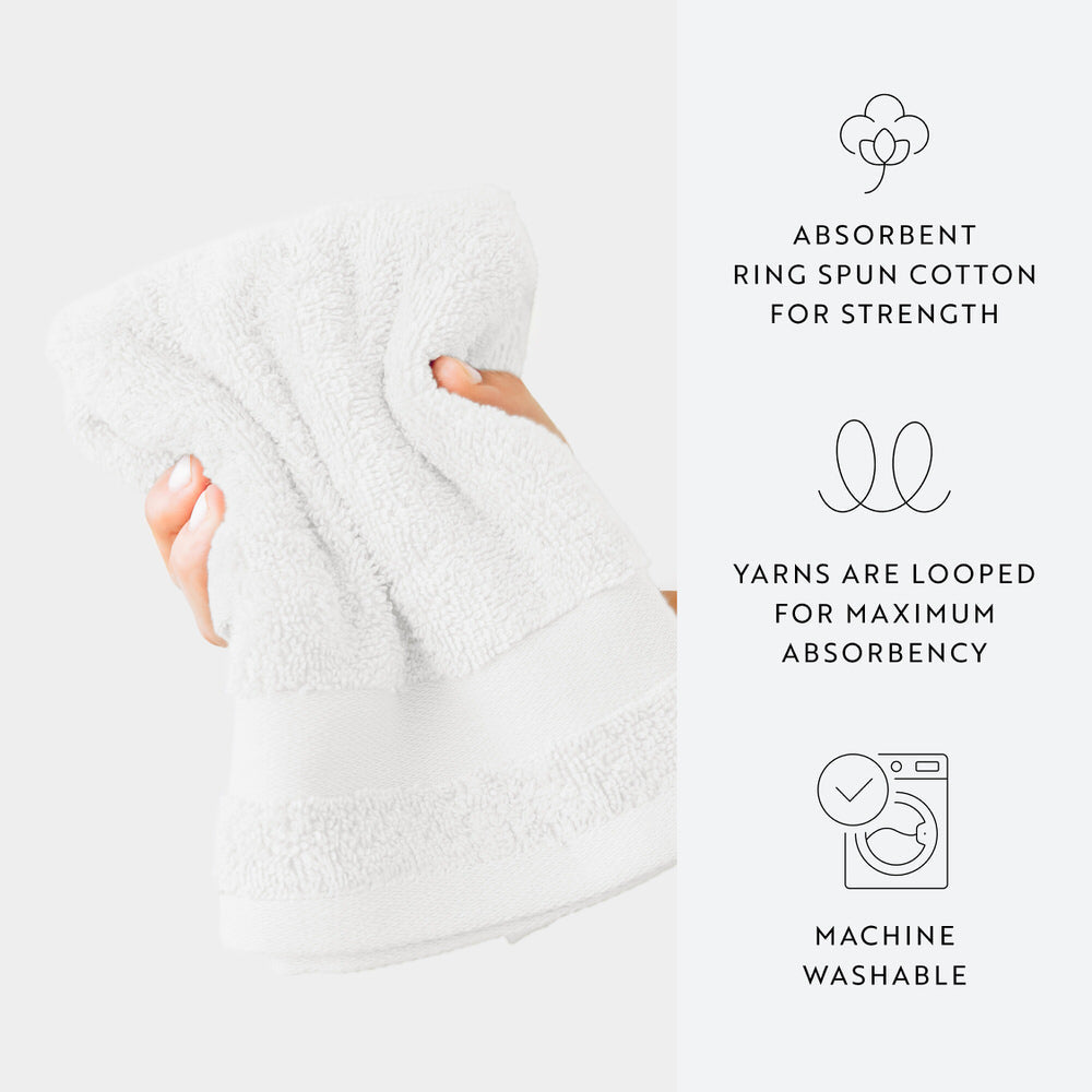 Ultra Soft 100% Cotton 4-Piece Hand Towel Set (Sale)