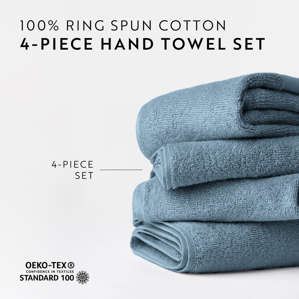 Ultra Soft 100% Cotton 4-Piece Hand Towel Set (Sale)