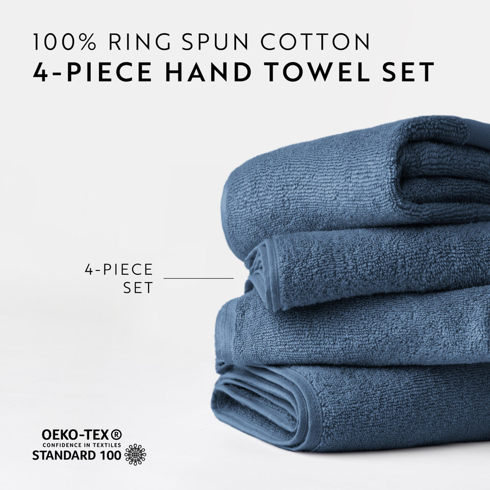 Ultra Soft 100% Cotton 4-Piece Hand Towel Set (Sale)