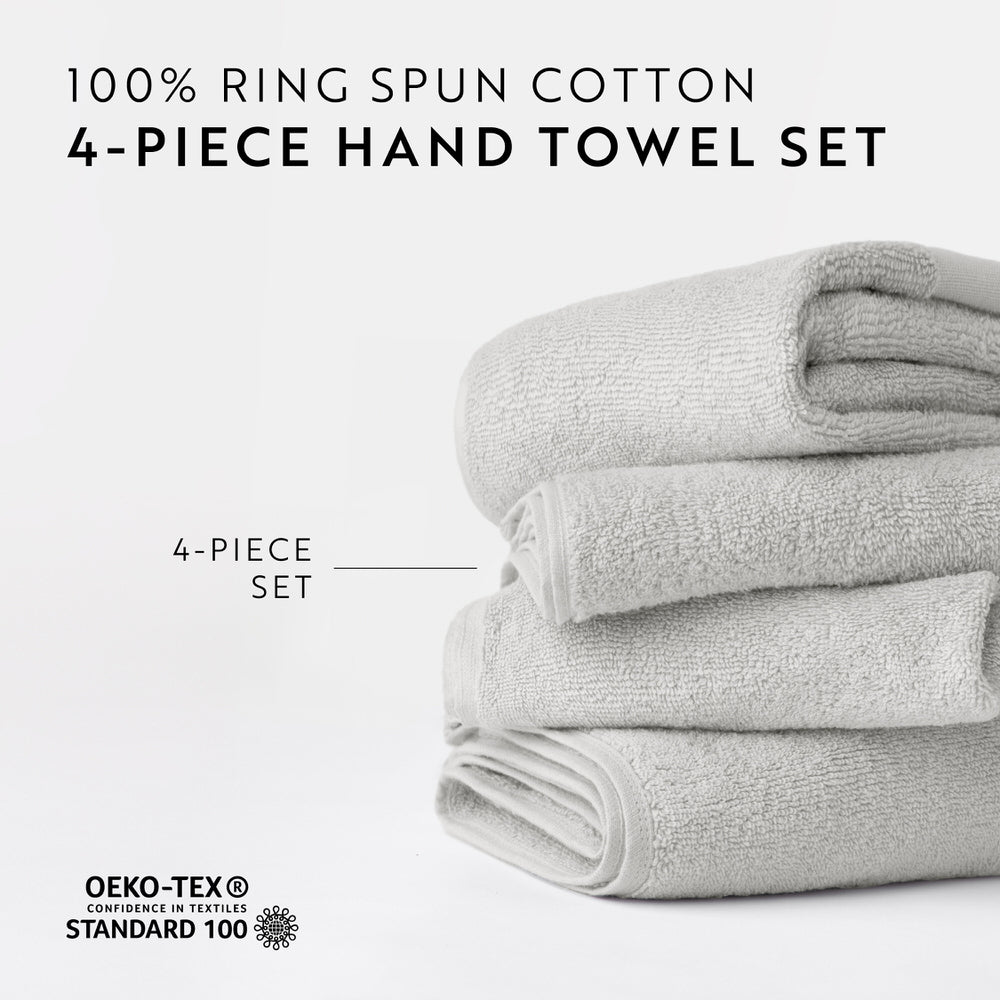 Ultra Soft 100% Cotton 4-Piece Hand Towel Set (Sale)