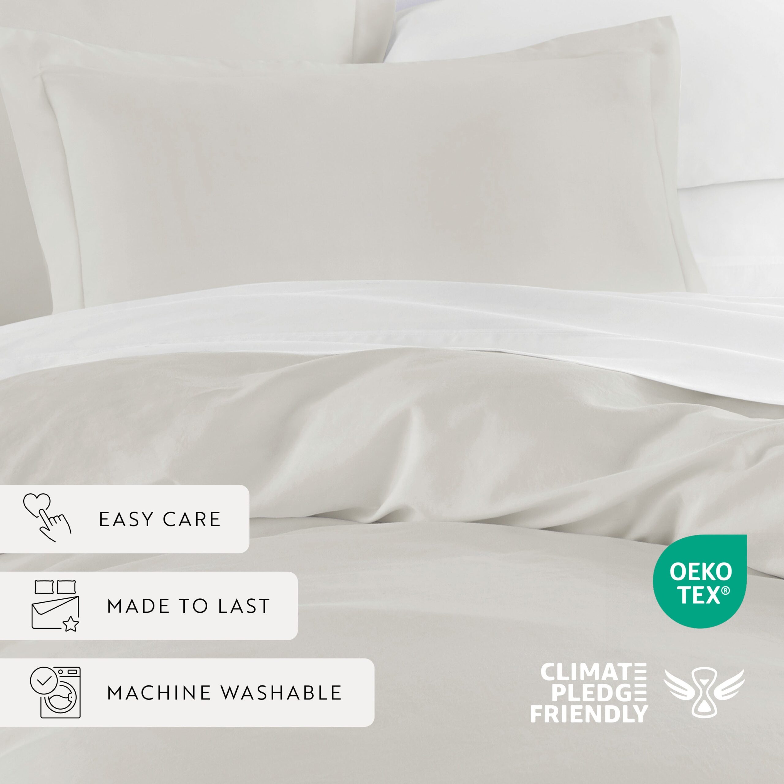 100% Long Staple Cotton 3-Piece Duvet Cover Set (Sale)