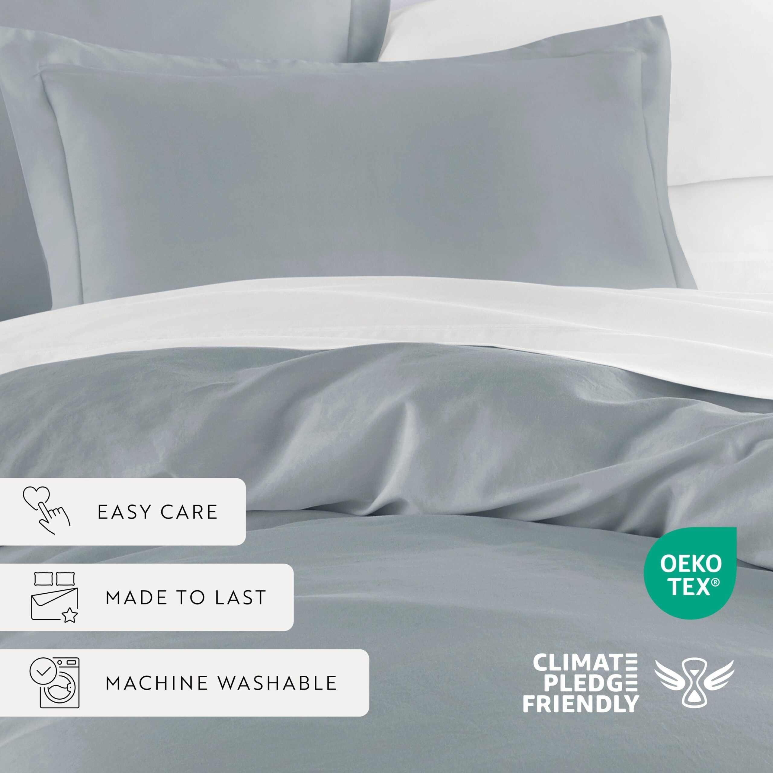 100% Long Staple Cotton 3-Piece Duvet Cover Set (Sale)