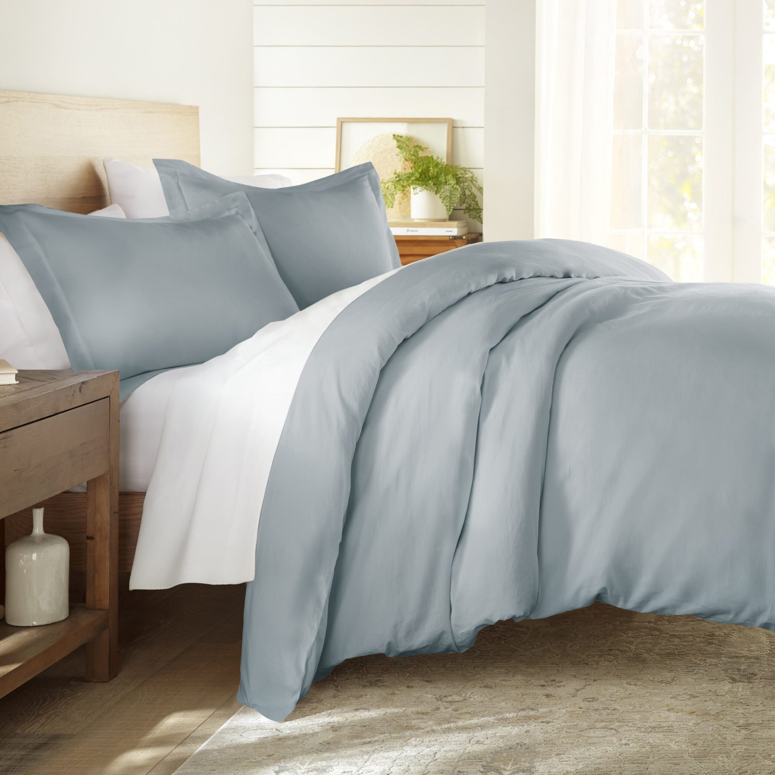 100% Long Staple Cotton 3-Piece Duvet Cover Set (Sale)