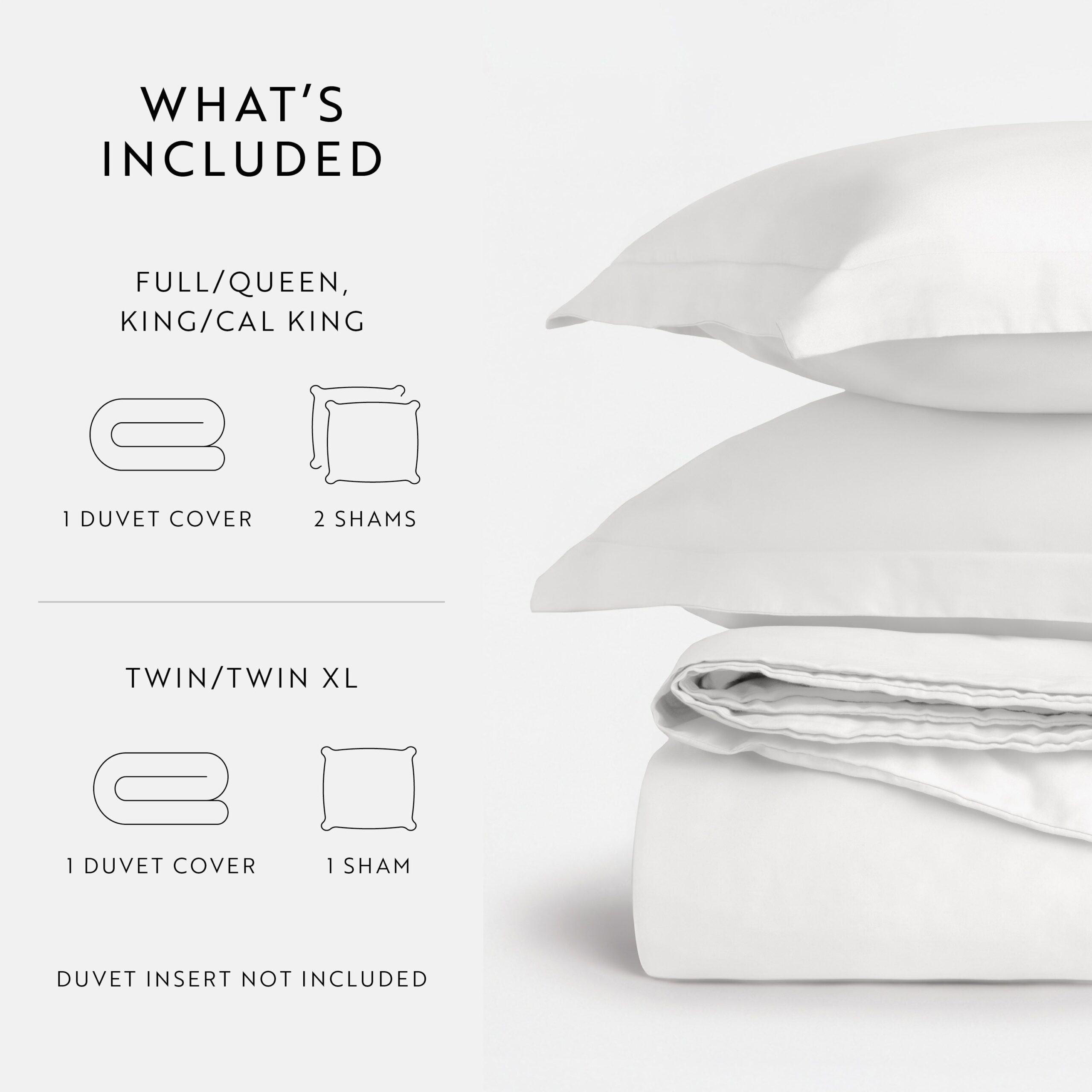 100% Long Staple Cotton 3-Piece Duvet Cover Set (Sale)