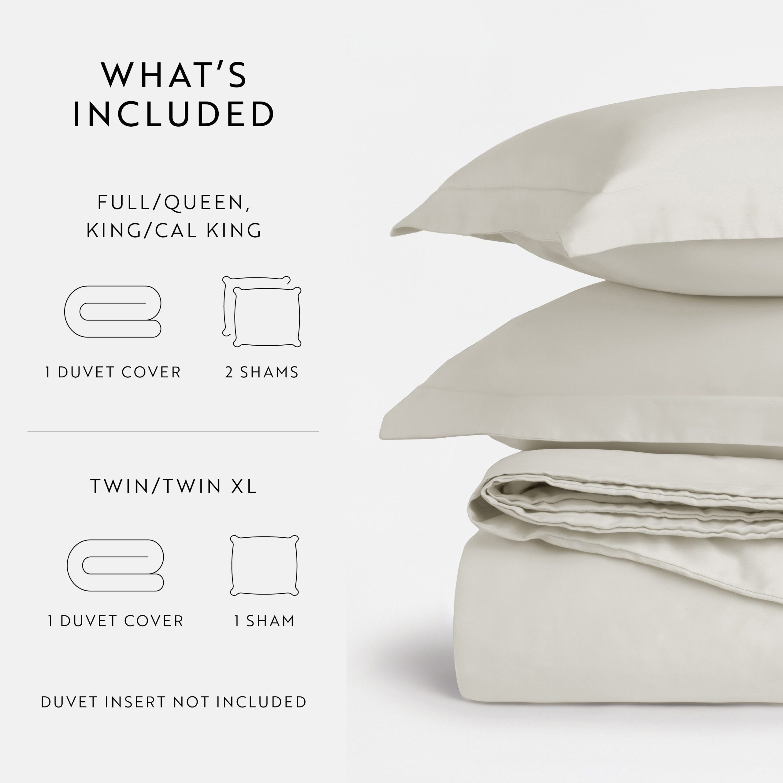 100% Long Staple Cotton 3-Piece Duvet Cover Set (Sale)