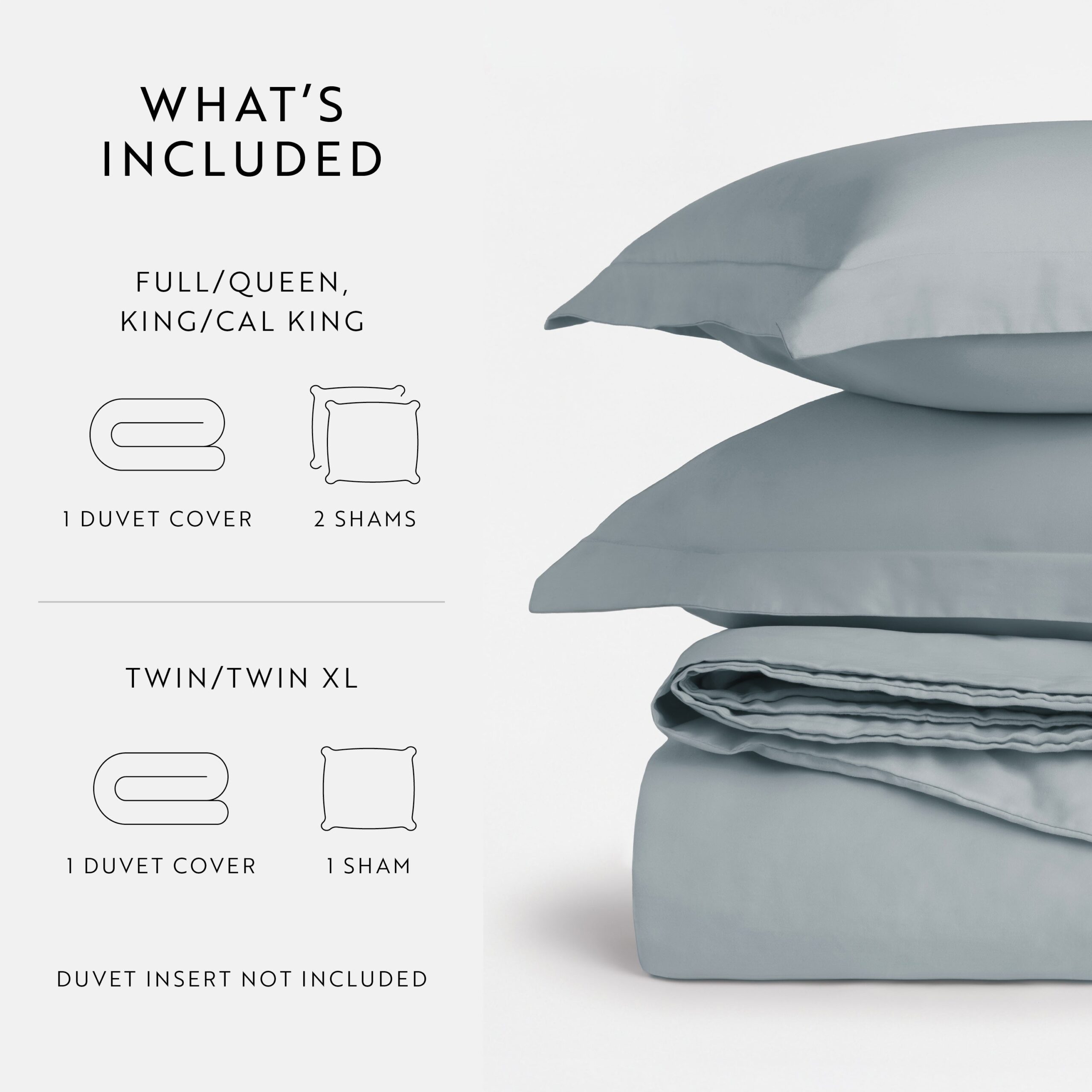 100% Long Staple Cotton 3-Piece Duvet Cover Set (Sale)