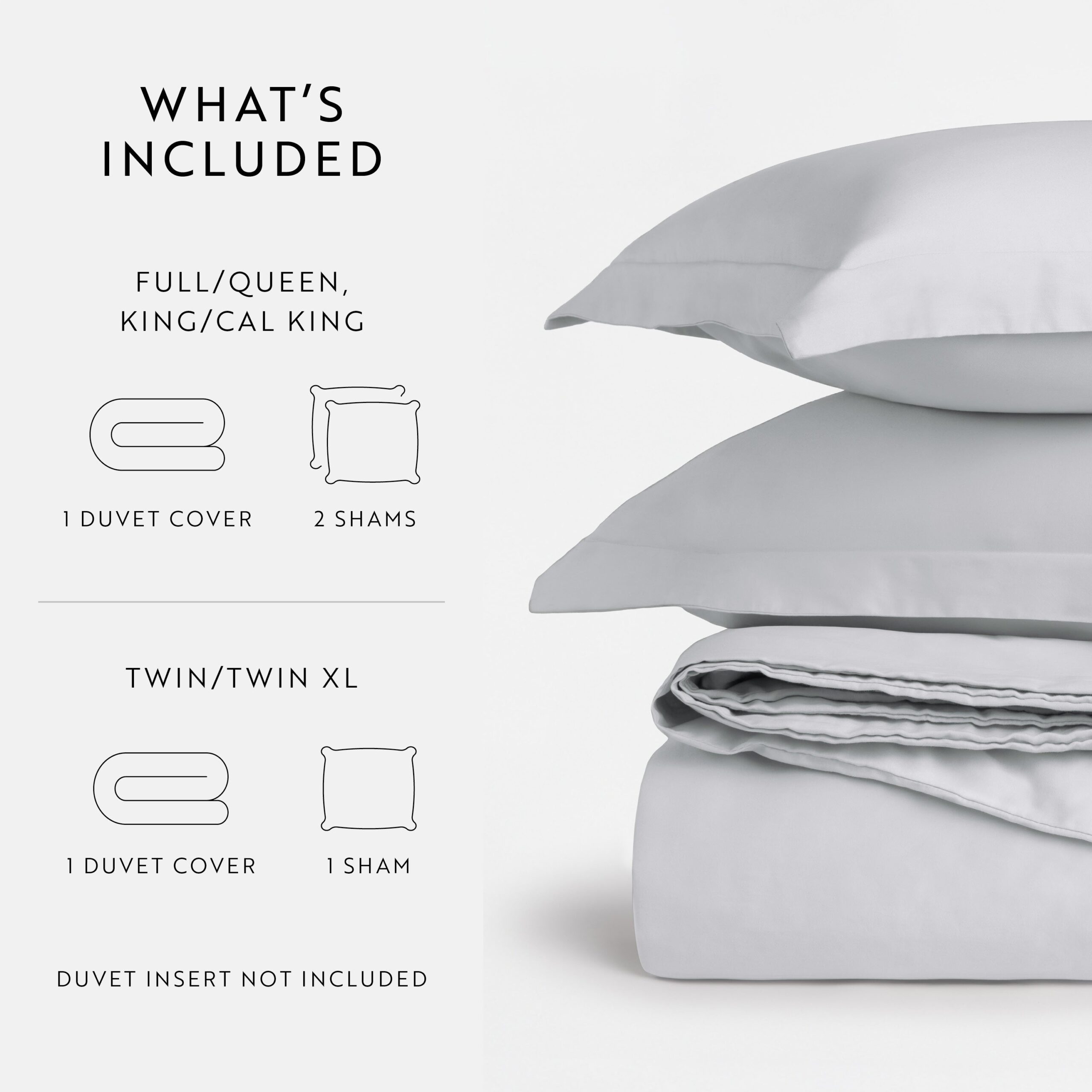 100% Long Staple Cotton 3-Piece Duvet Cover Set (Sale)