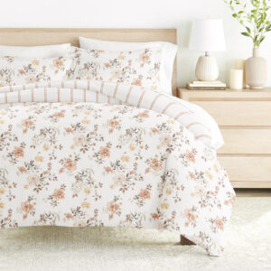Sunset Garden Pattern 3-Piece Reversible Duvet Cover Set (Sale)