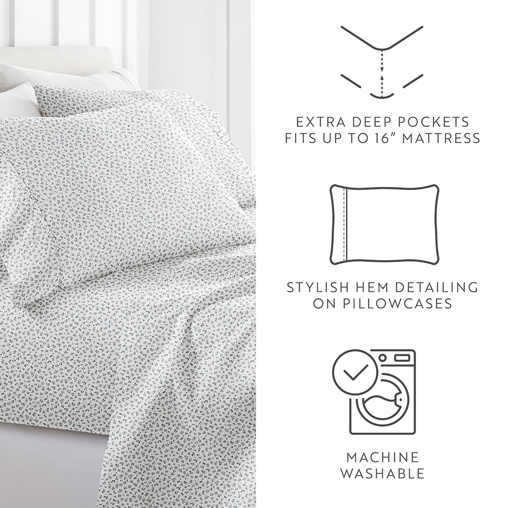 Ditsy Floral 4-Piece Pattern Sheet Set (Sale)