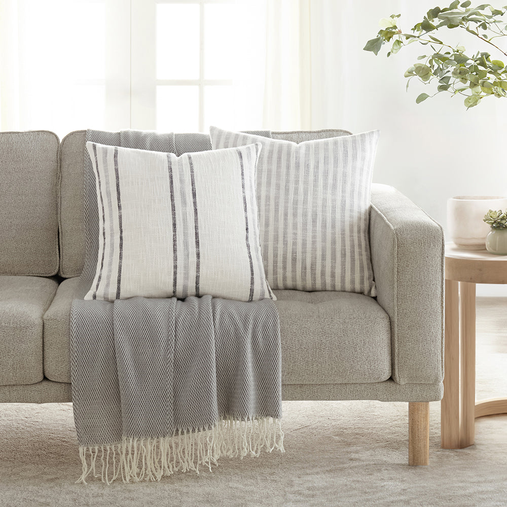 Yarn-Dyed Bengal Stripe Décor Throw Pillow (Sale)