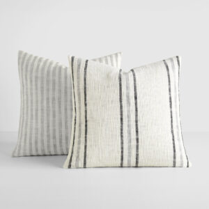 2-Pack Yarn-Dyed Bengal Stripe / Yarn-Dyed Framed Stripe Décor Throw Pillows (Sale)