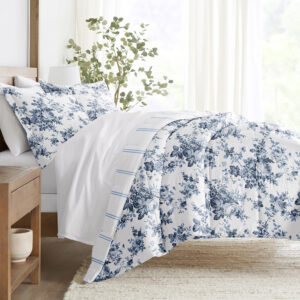 Cabbage Rose Reversible Down-Alternative Comforter Set (Sale)