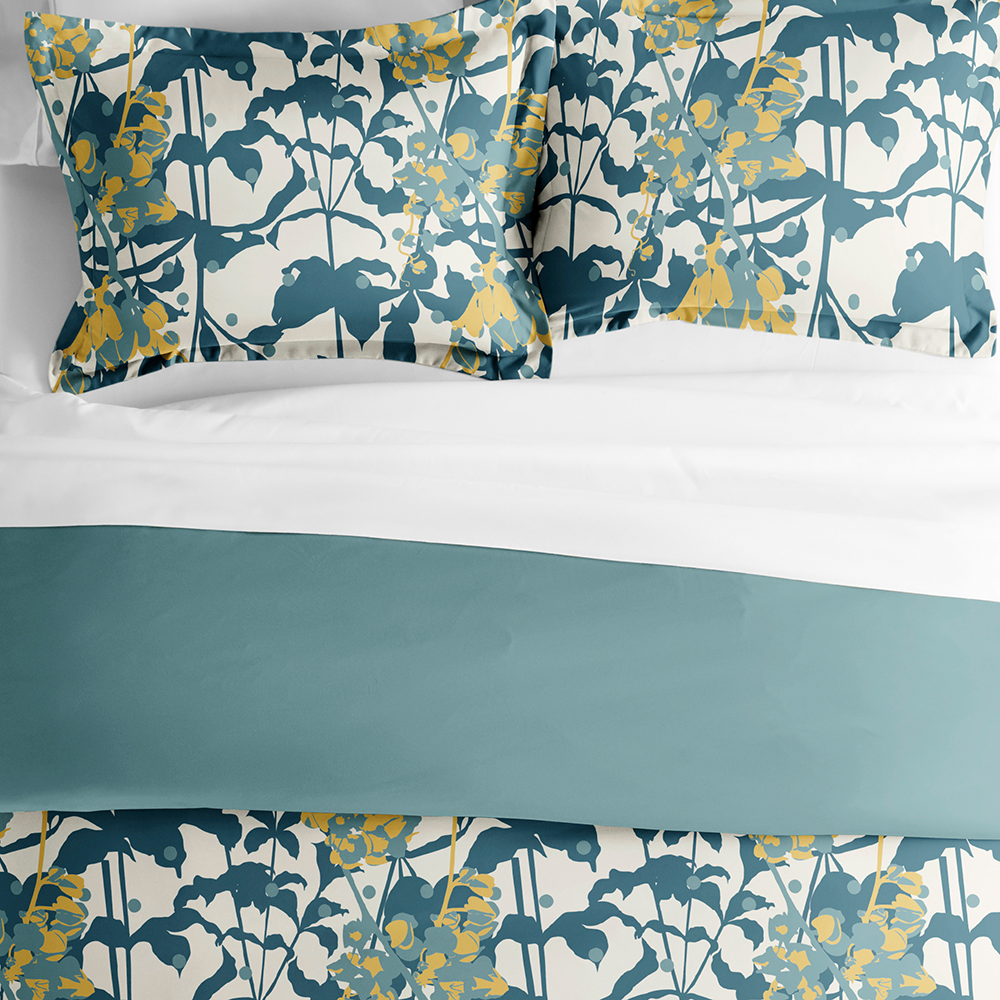 Boho Flower Pattern 3-Piece Reversible Duvet Cover Set (Sale)