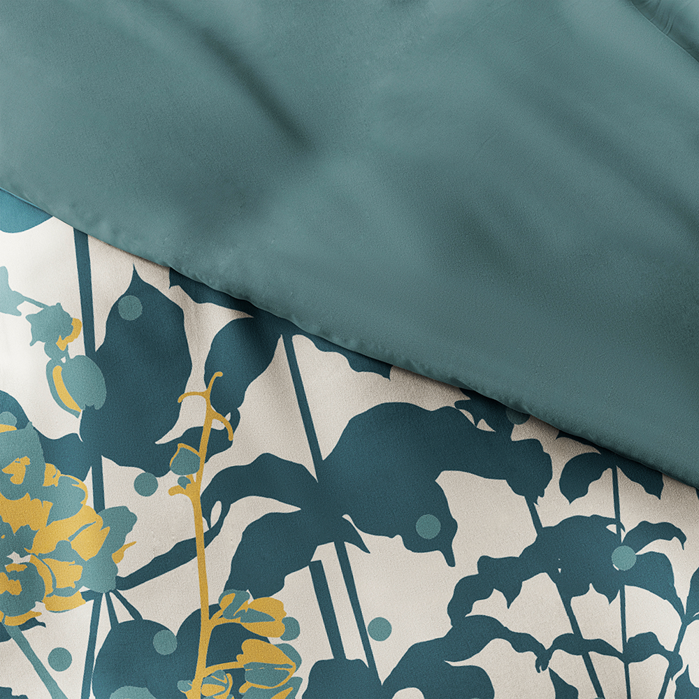 Boho Flower Pattern 3-Piece Reversible Duvet Cover Set (Sale)