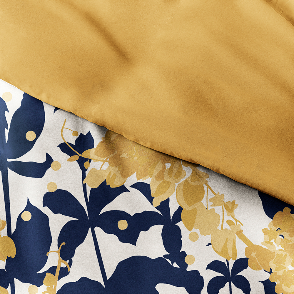 Boho Flower Pattern 3-Piece Reversible Duvet Cover Set (Sale)
